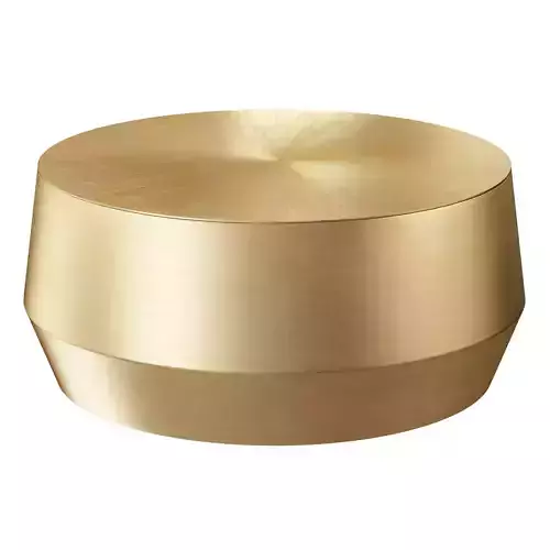 Hand-Hammered Aluminum Coffee Table