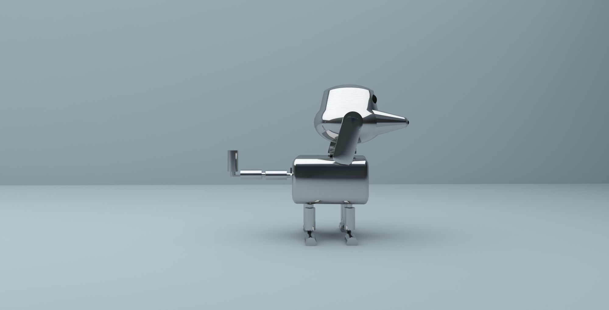 Simple robot characters 3D model_9