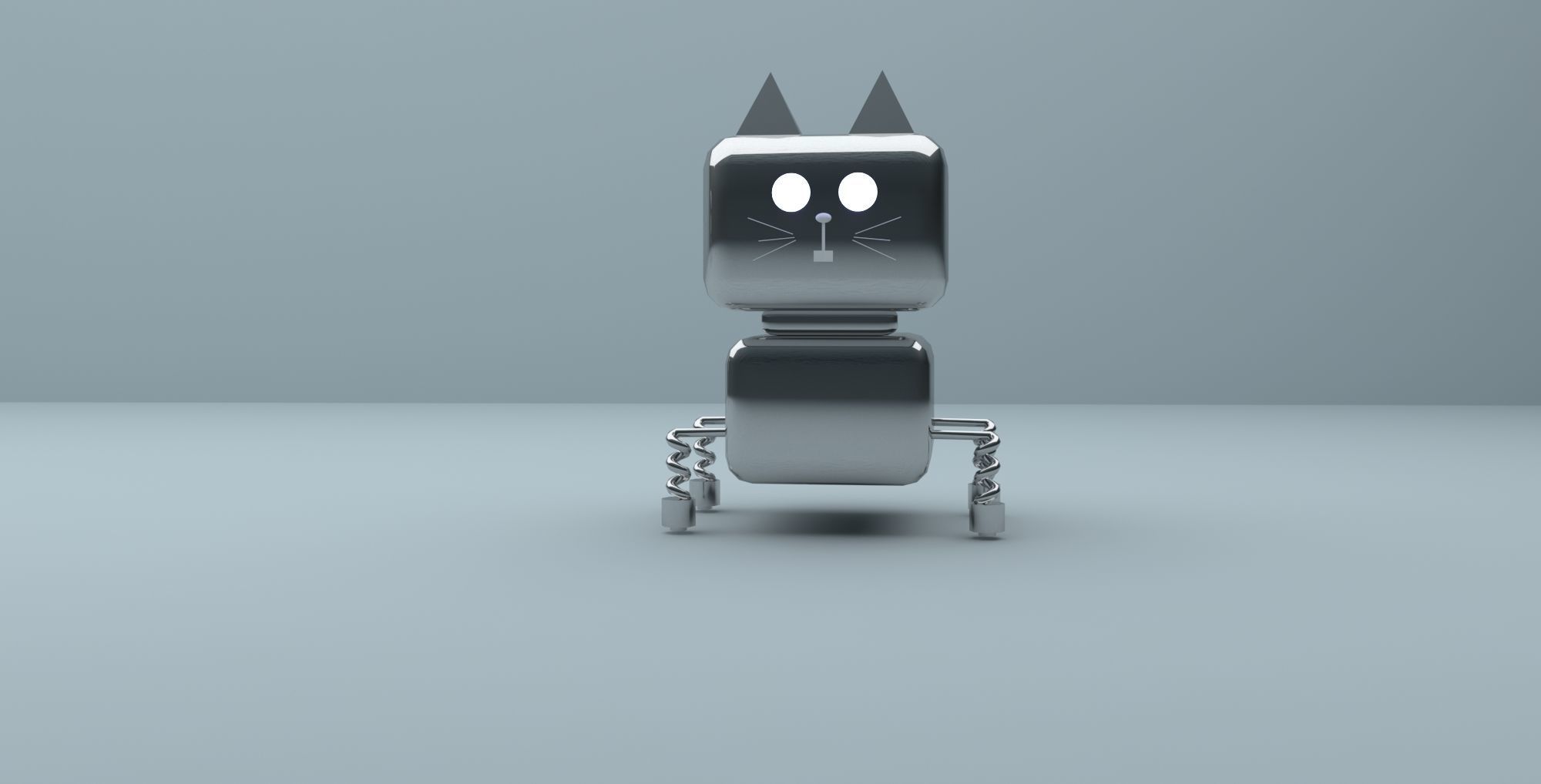 Simple robot characters 3D model_6