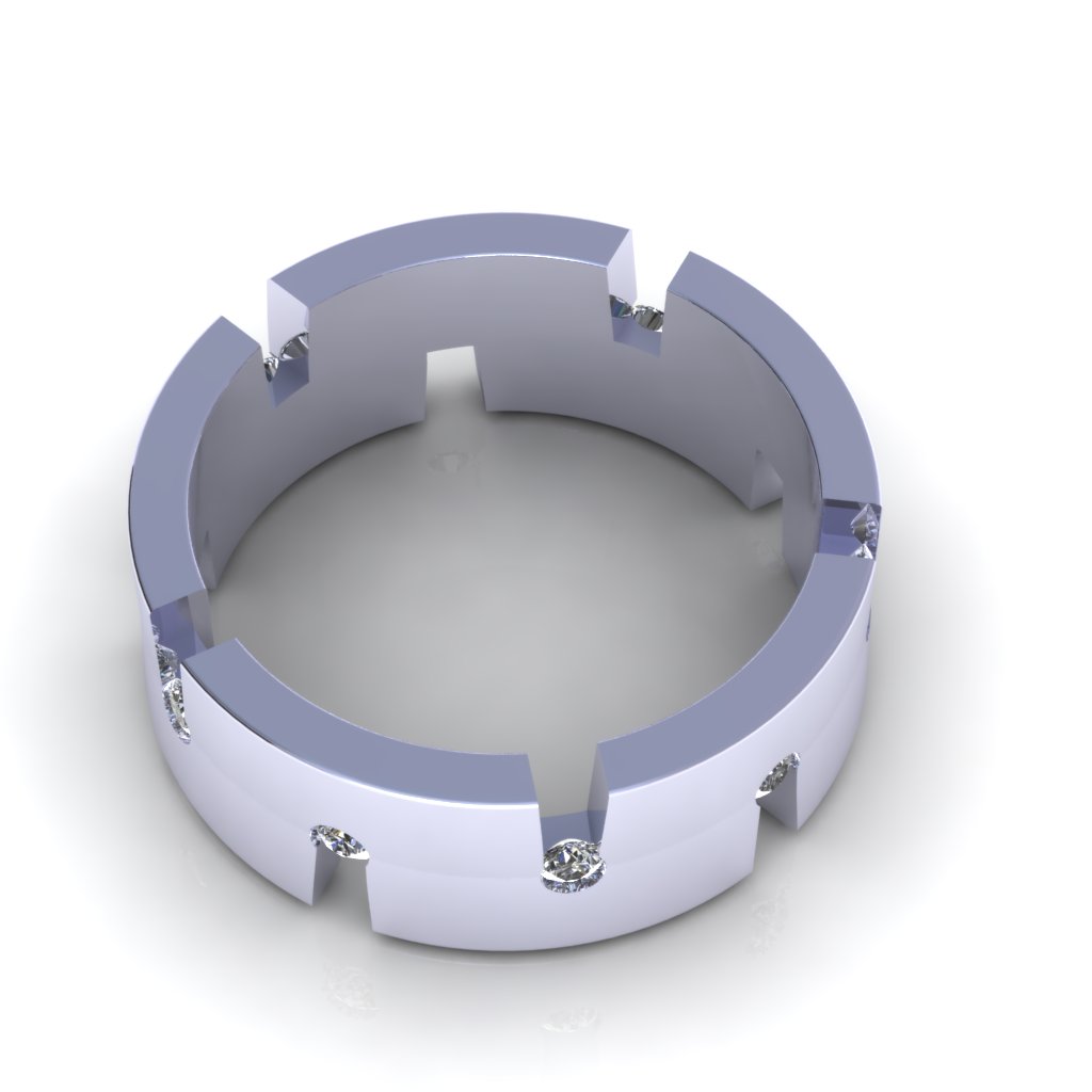 Wedding Band 3D print model_5