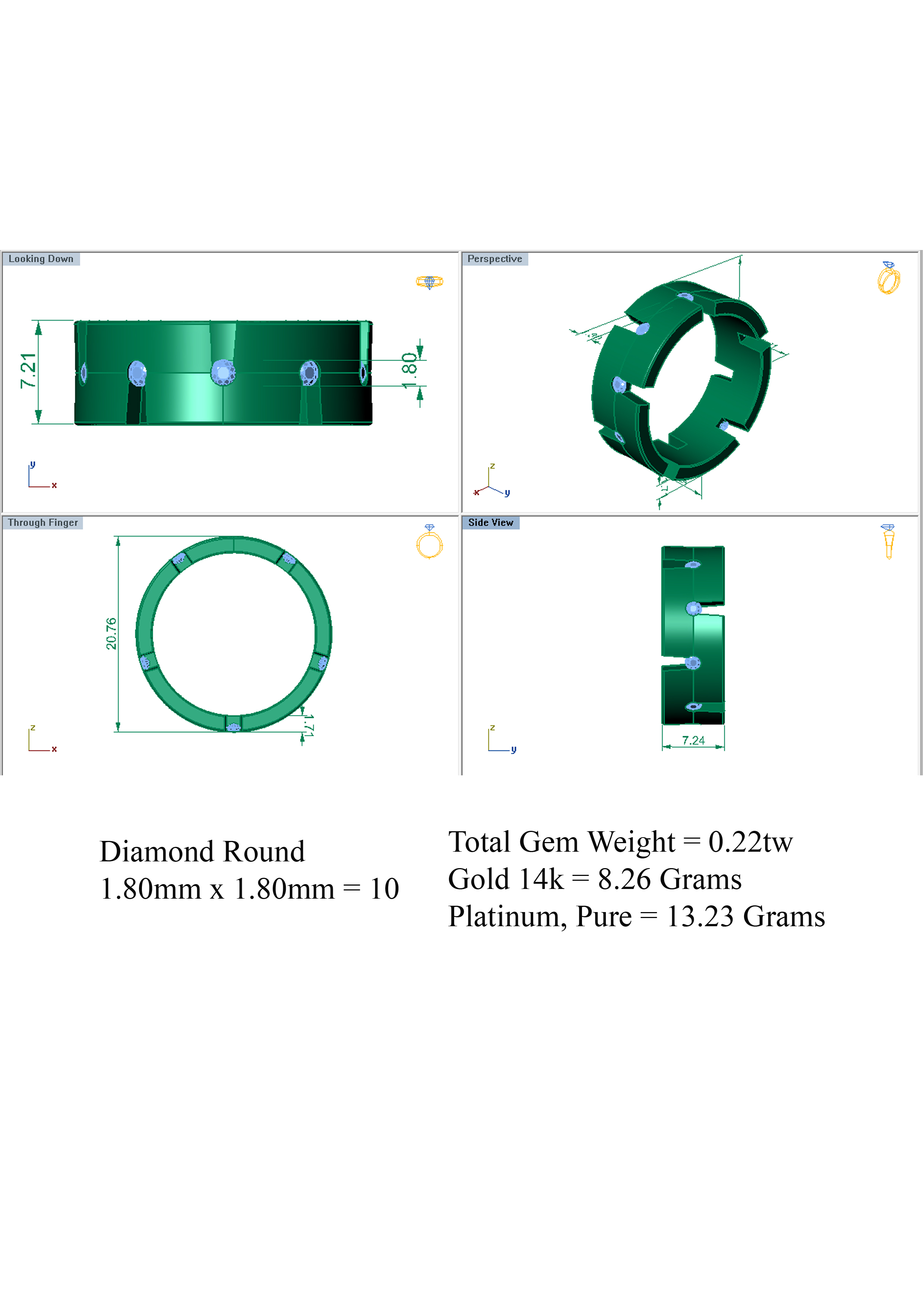 Wedding Band 3D print model_6