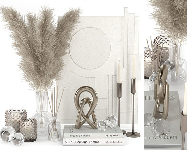 Decorative set 12 3D model