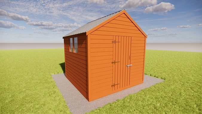 Garden shed 3D model