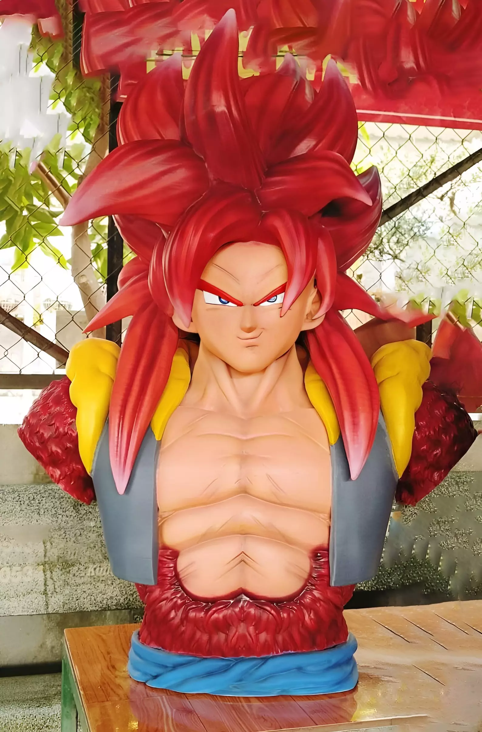 Goku sj4 Bust - Dragon ball - 3d model - split part 3D print model