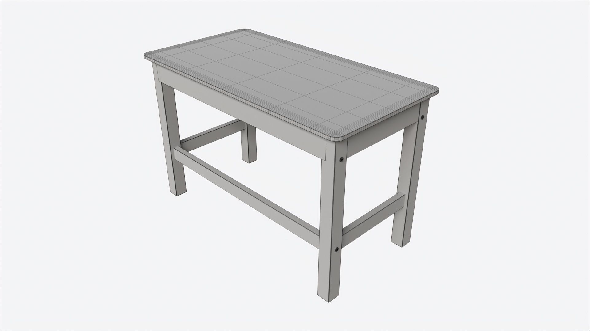 Cilek Montes White Desk 3D model_7