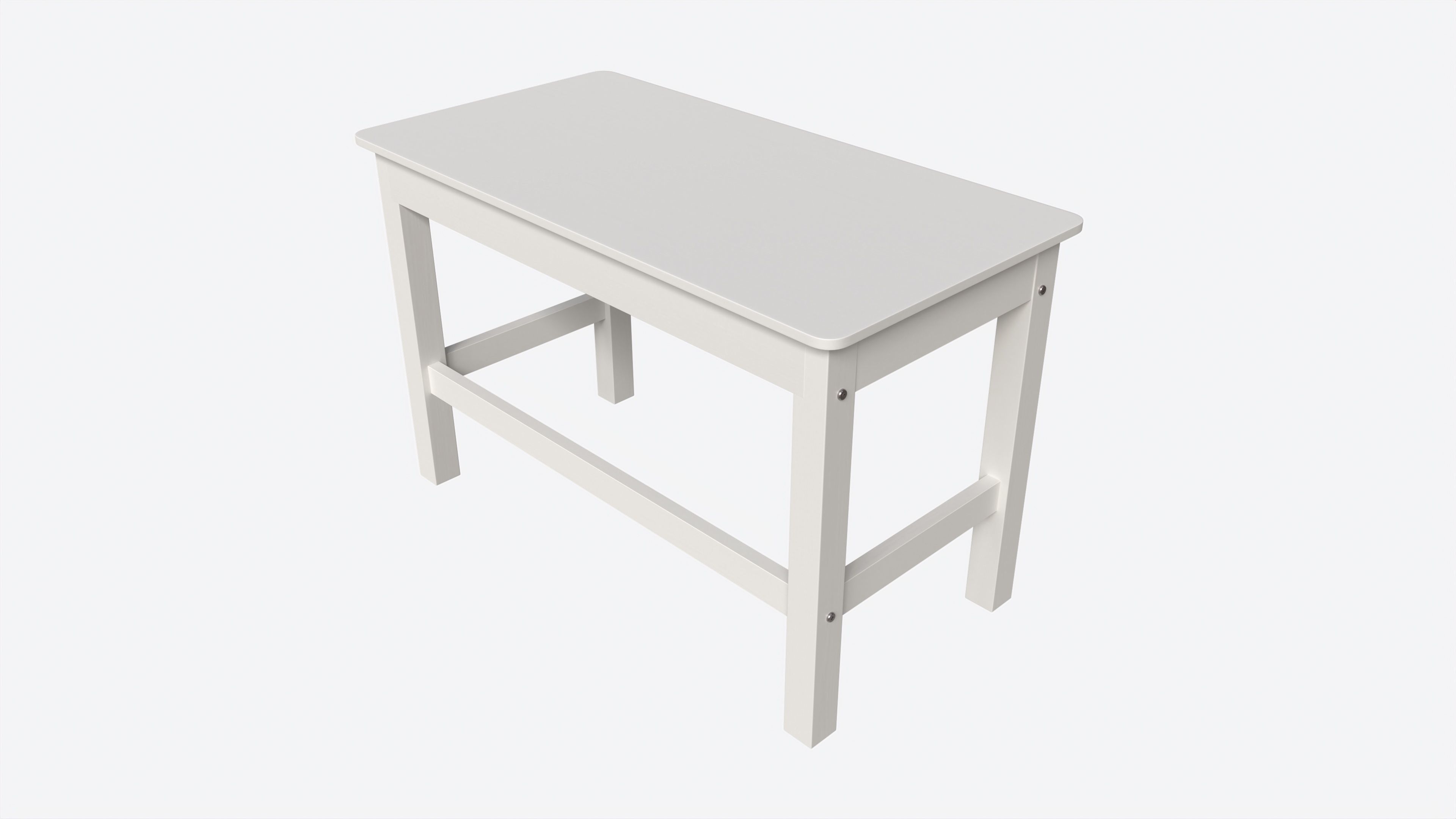 Cilek Montes White Desk 3D model_2