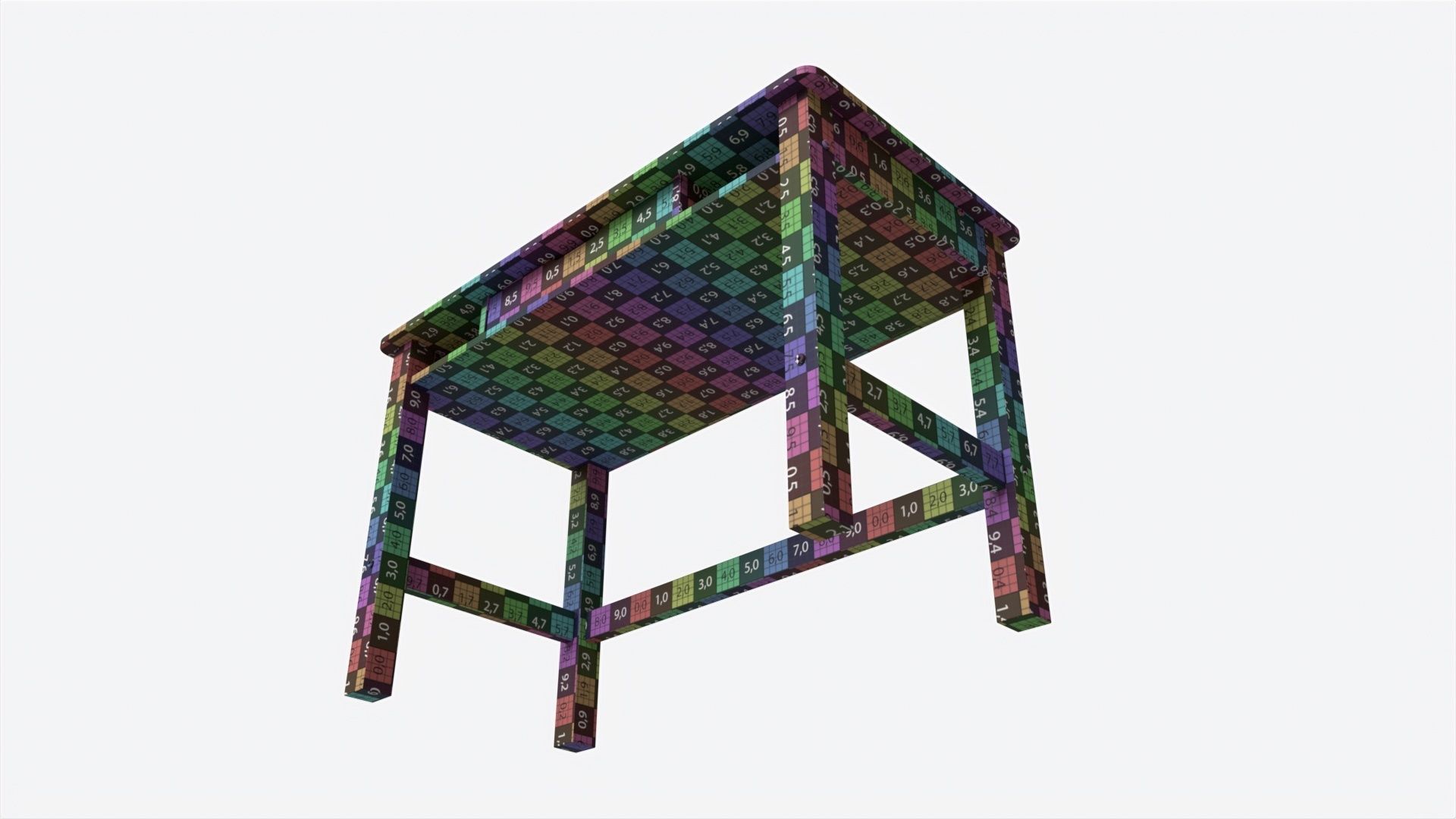 Cilek Montes White Desk 3D model_8