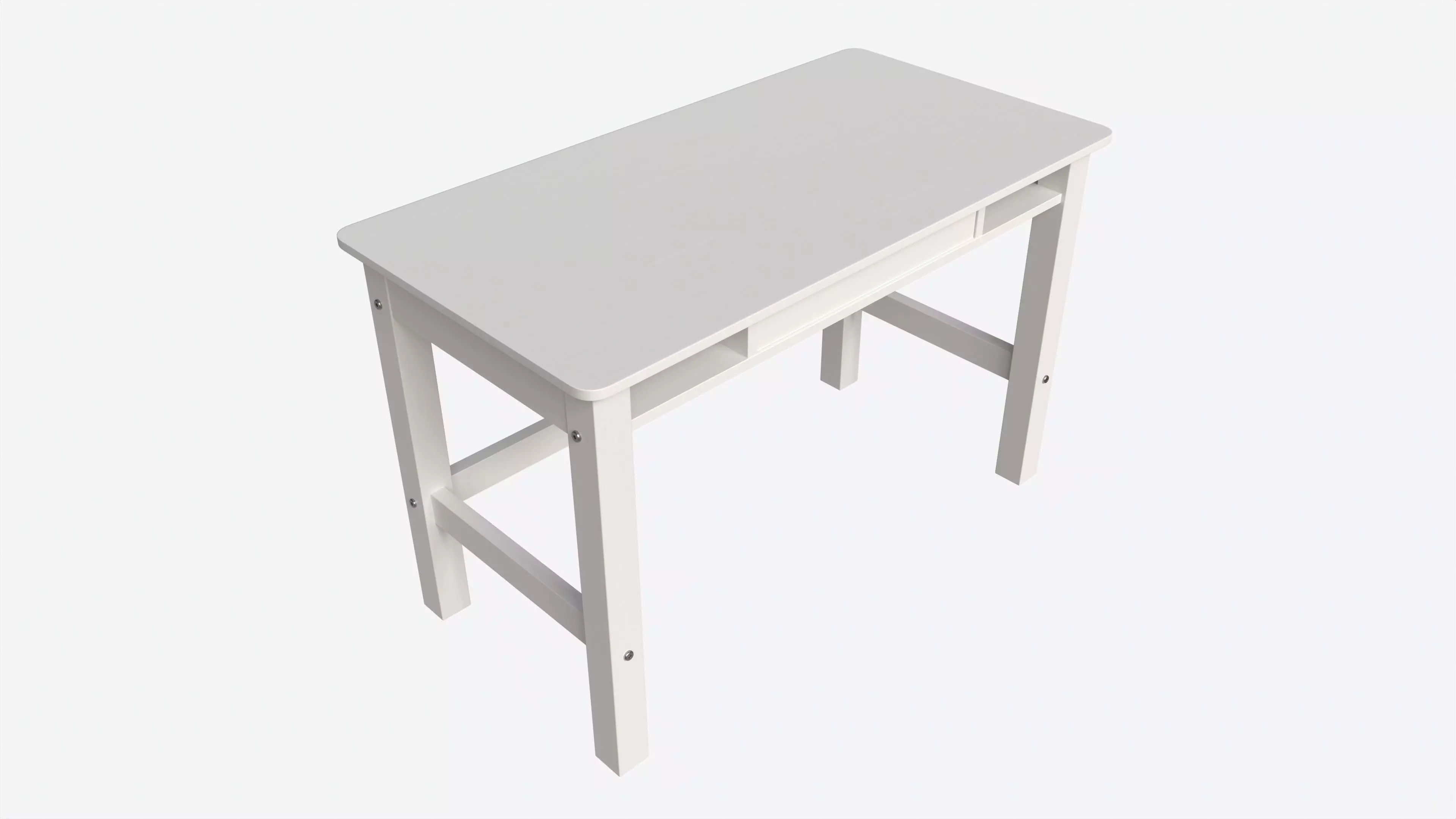 Cilek Montes White Desk 3D model_0