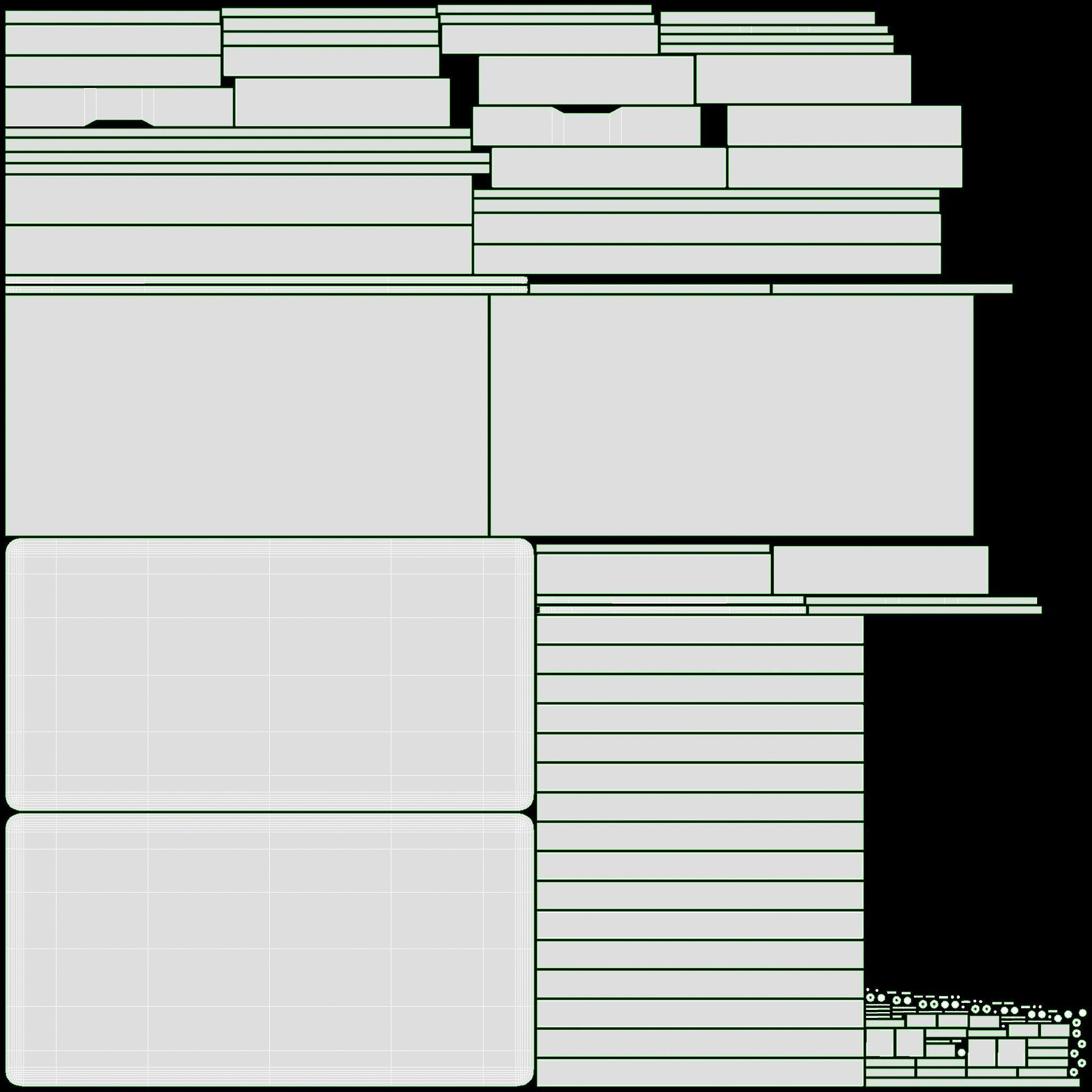 Cilek Montes White Desk 3D model_10