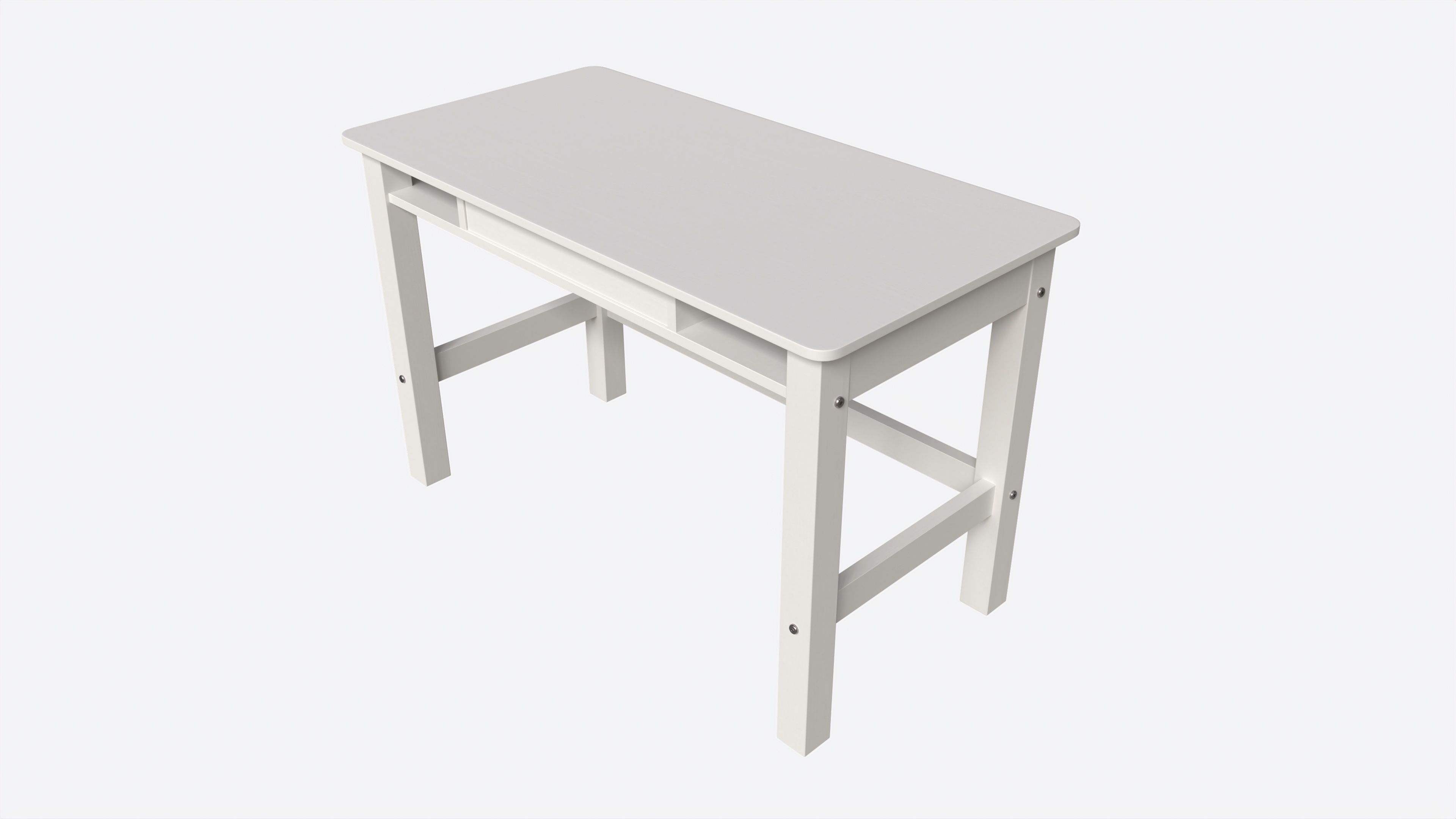 Cilek Montes White Desk 3D model_1