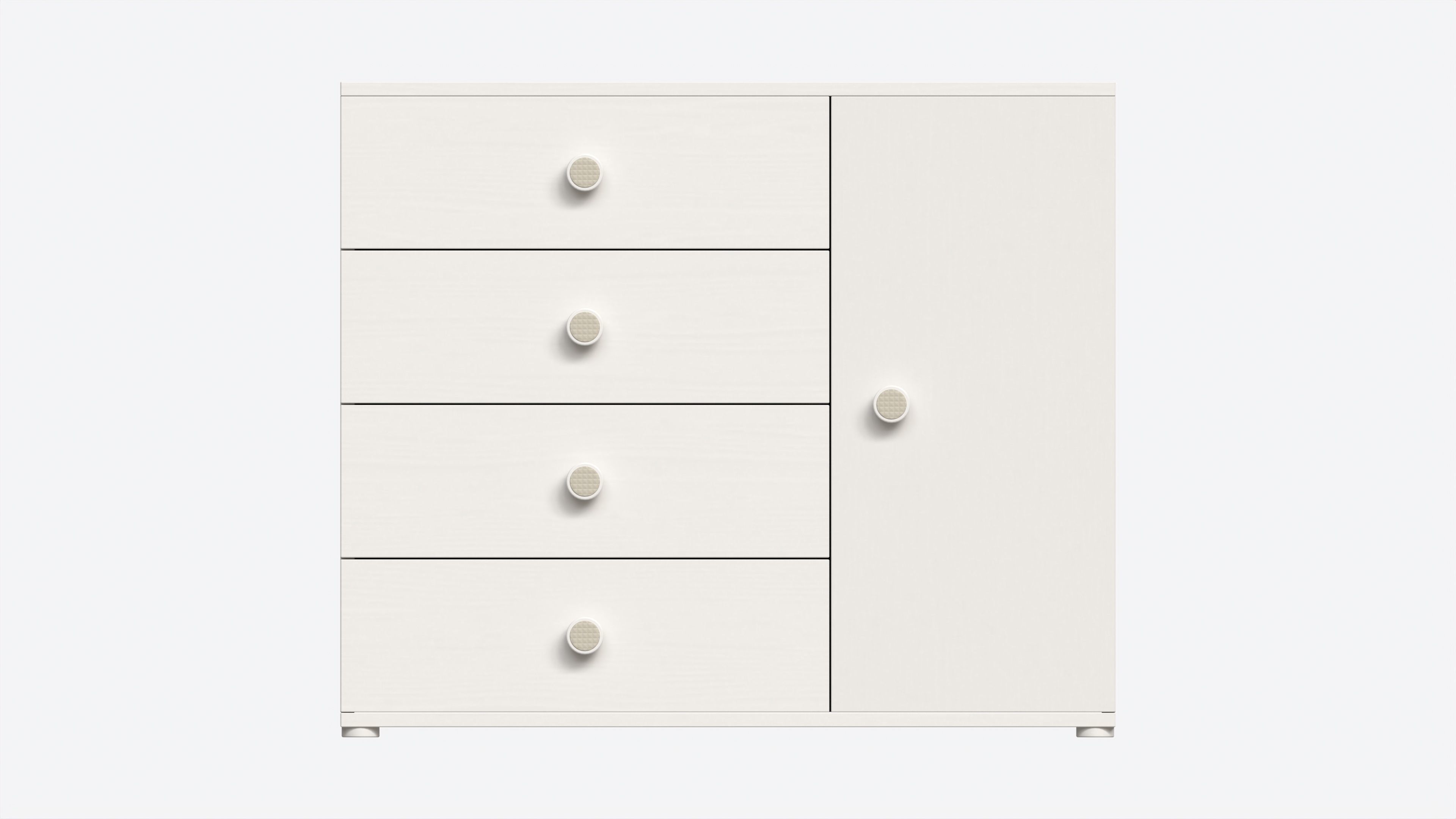 Cilek Montes White Dresser 3D model_4