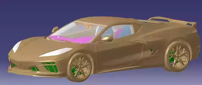 Chevrolet Corvette Premium 3LT 2020 Vehicle 3d scan model