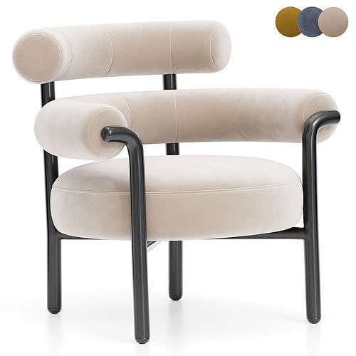  Armchair By DesignByThem Low-poly 3D model