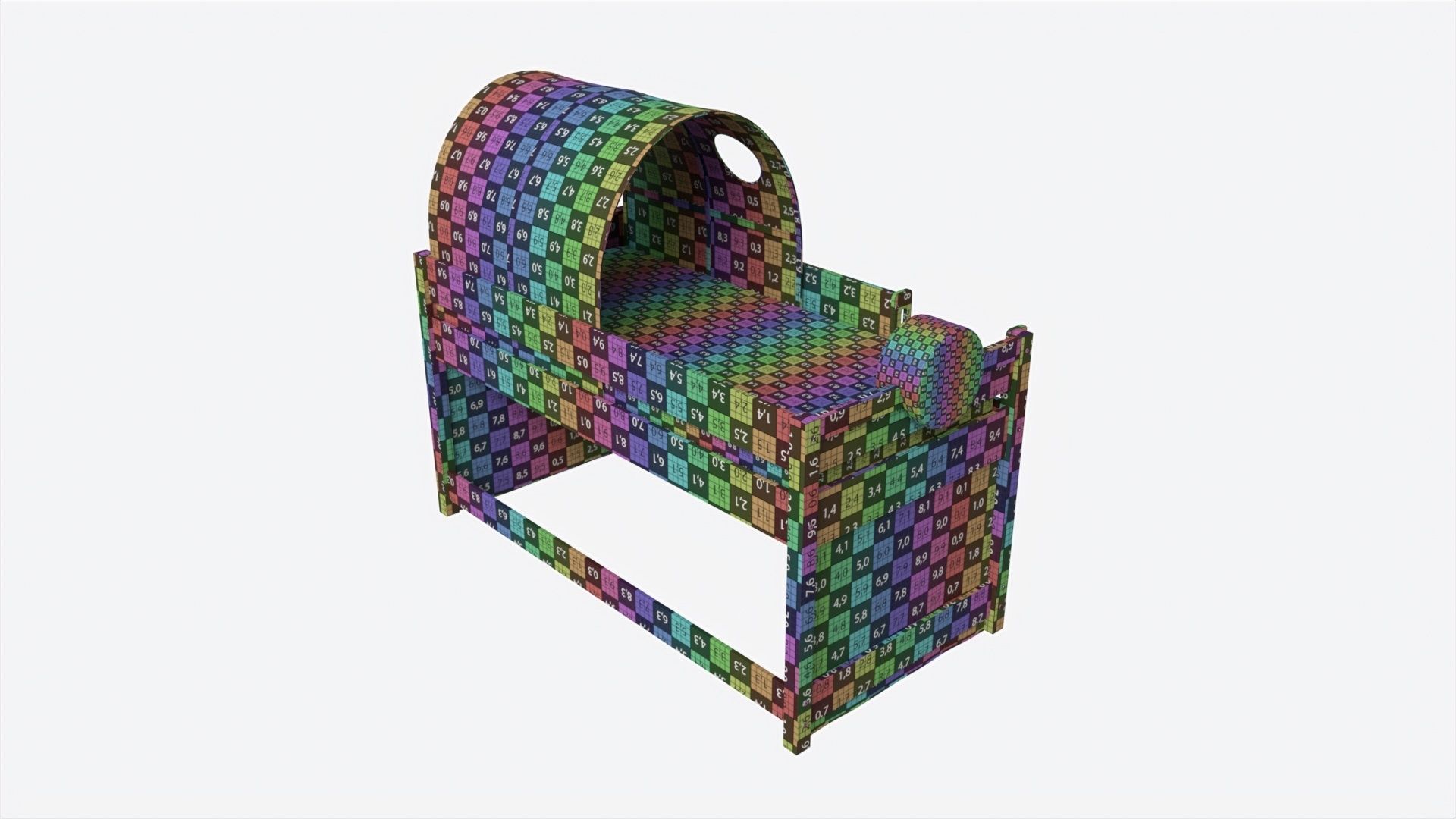 Cilek Montes Loft Bed with Canopy-tunnel 3D model_8