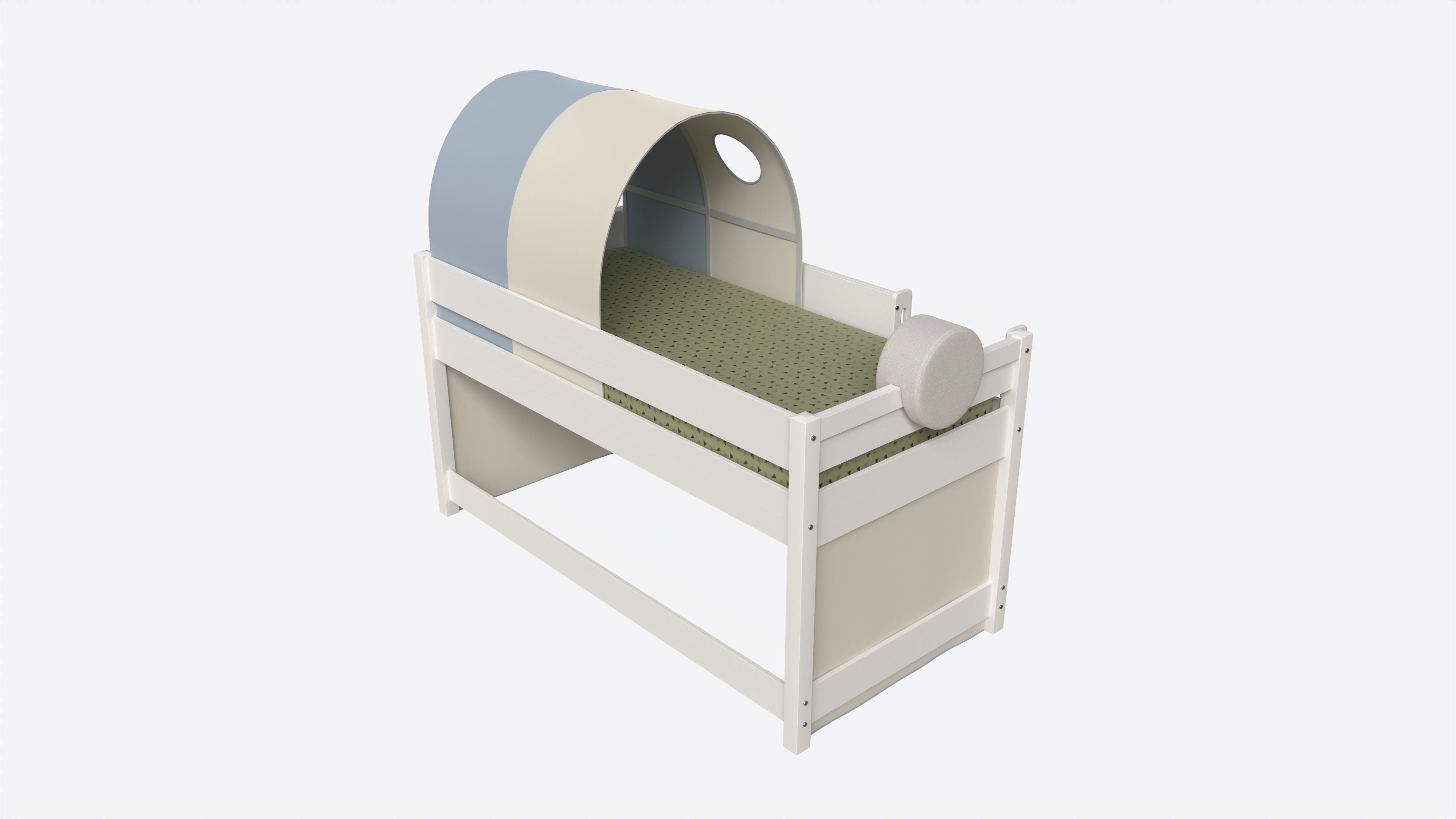 Cilek Montes Loft Bed with Canopy-tunnel 3D model_2