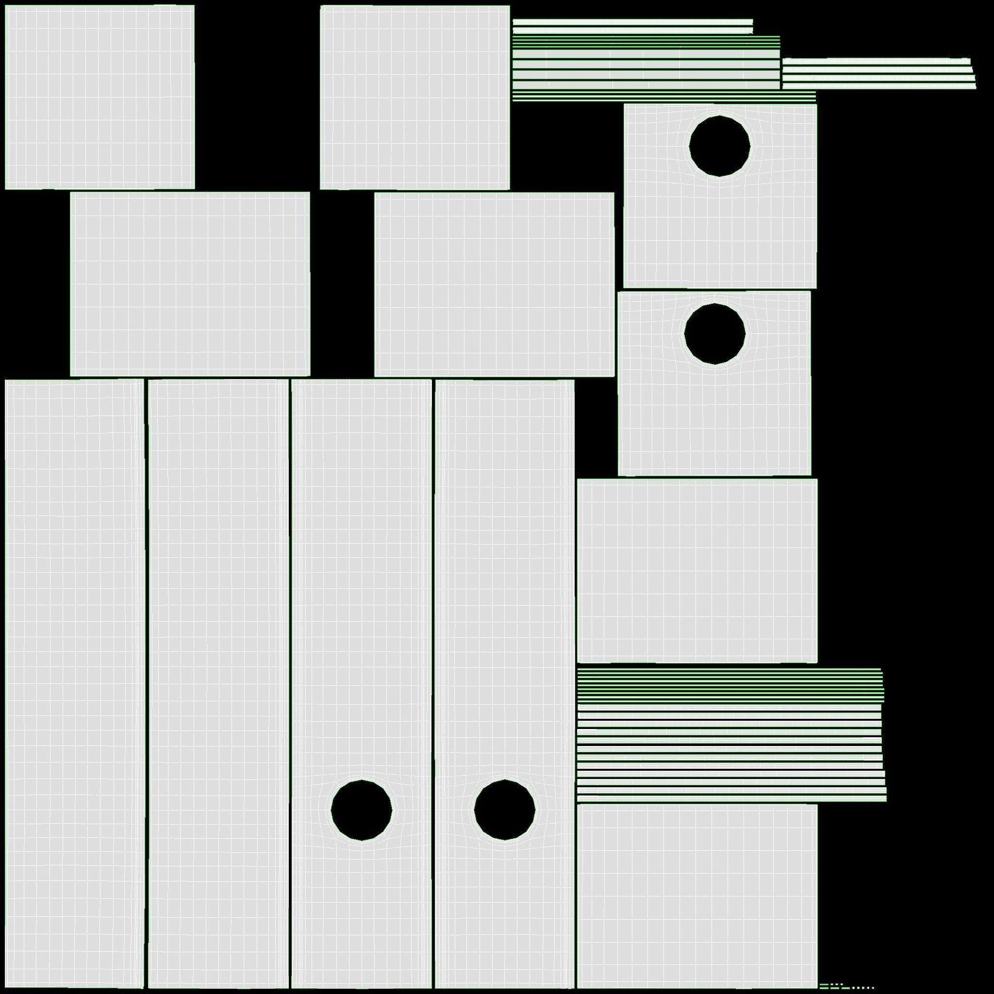 Cilek Montes Loft Bed with Canopy-tunnel 3D model_11
