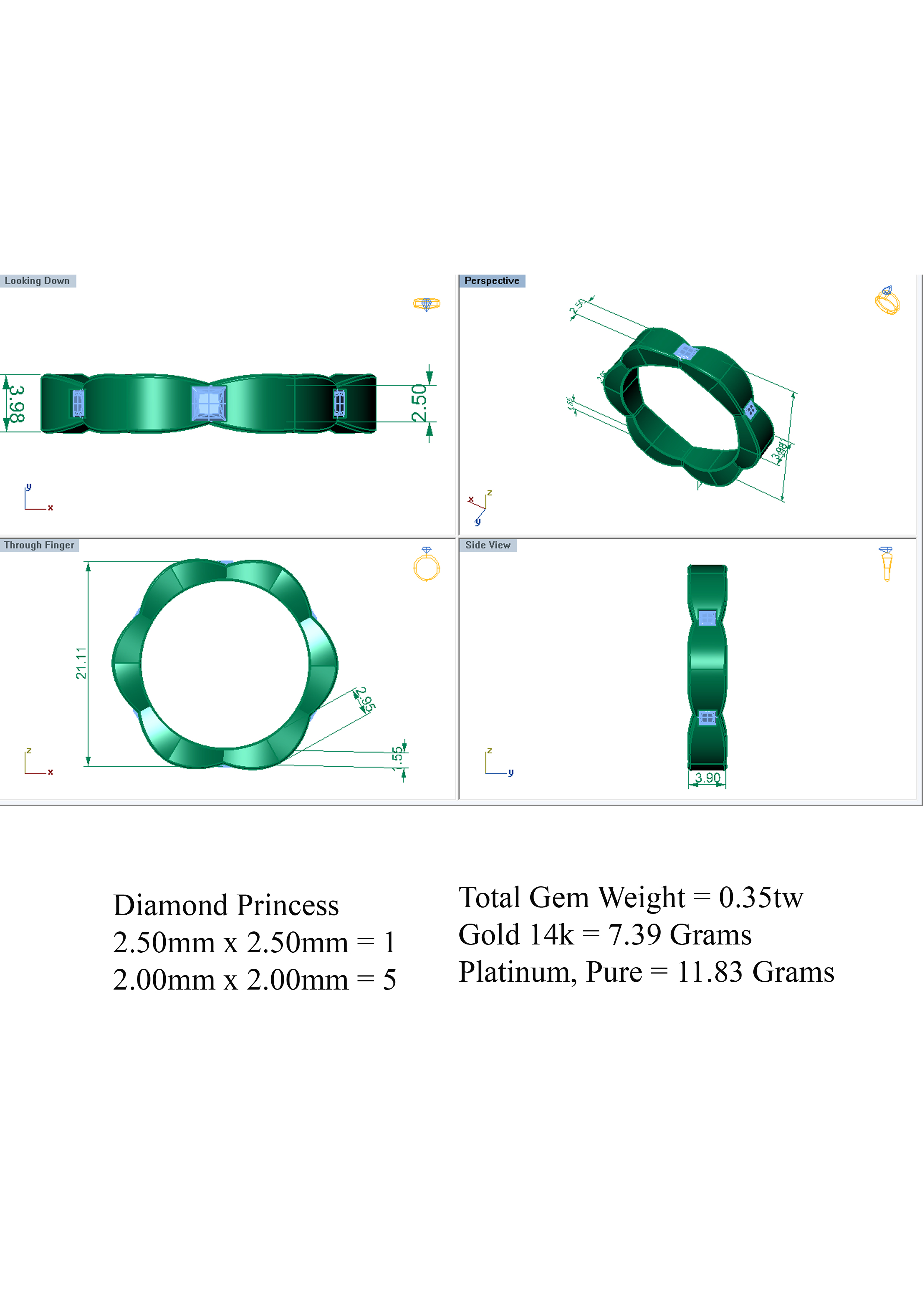 Wedding Band 3D print model_6