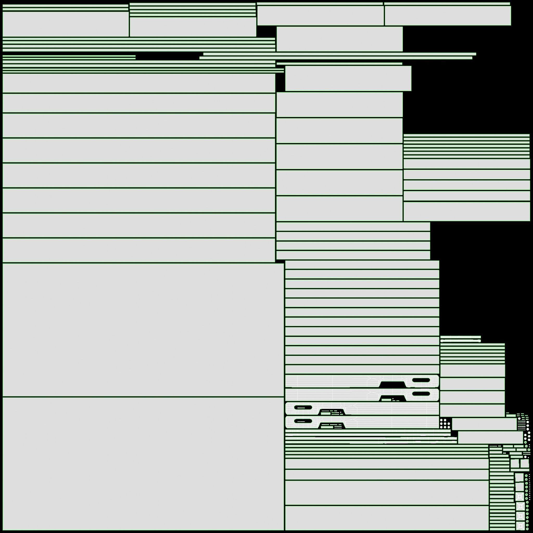 Cilek Montes Loft Bed with Dresser and Shelves 3D model_10