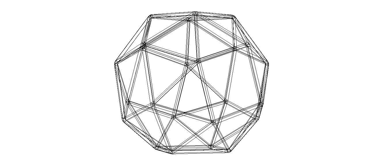 Wireframe Snub Cube 3D print model_40