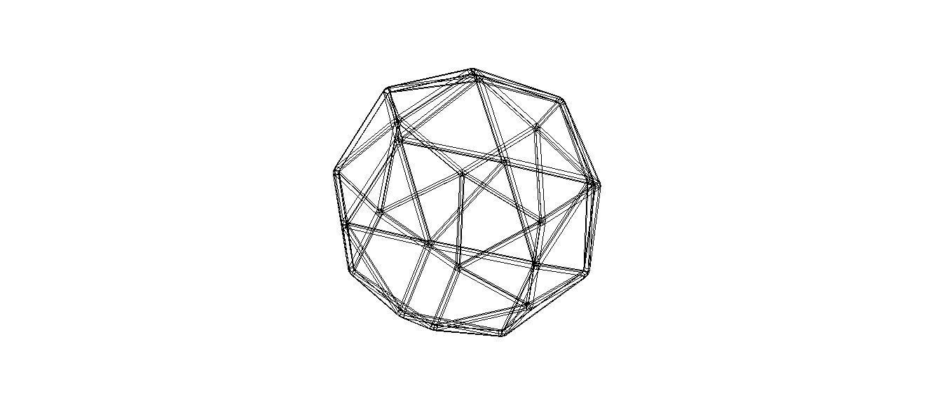 Wireframe Snub Cube 3D print model_28