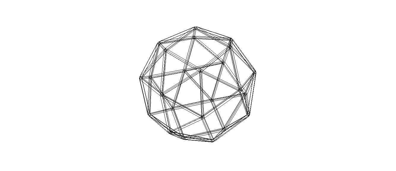 Wireframe Snub Cube 3D print model_20