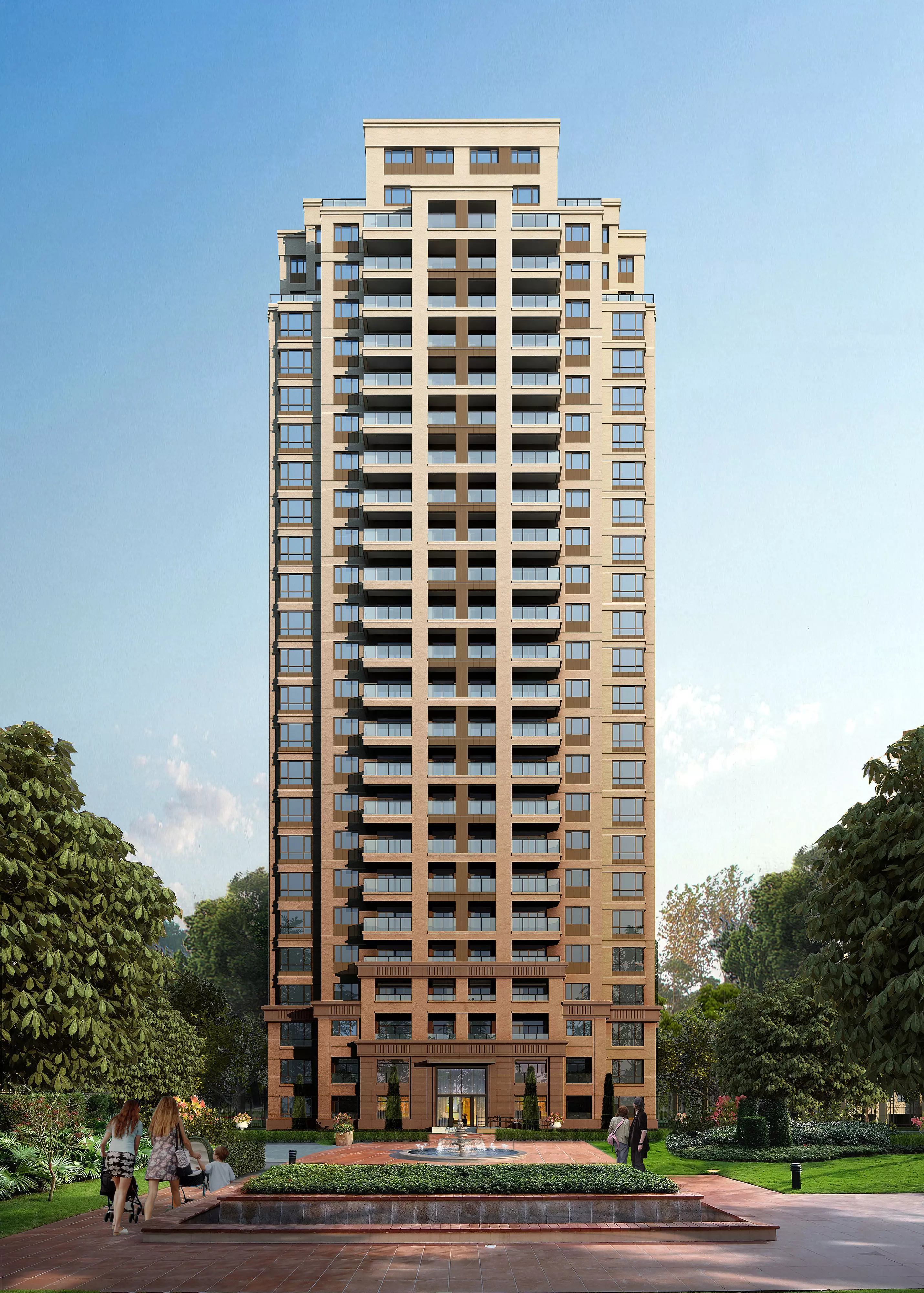 3Dmax fashion city commercial square building 80 3D model