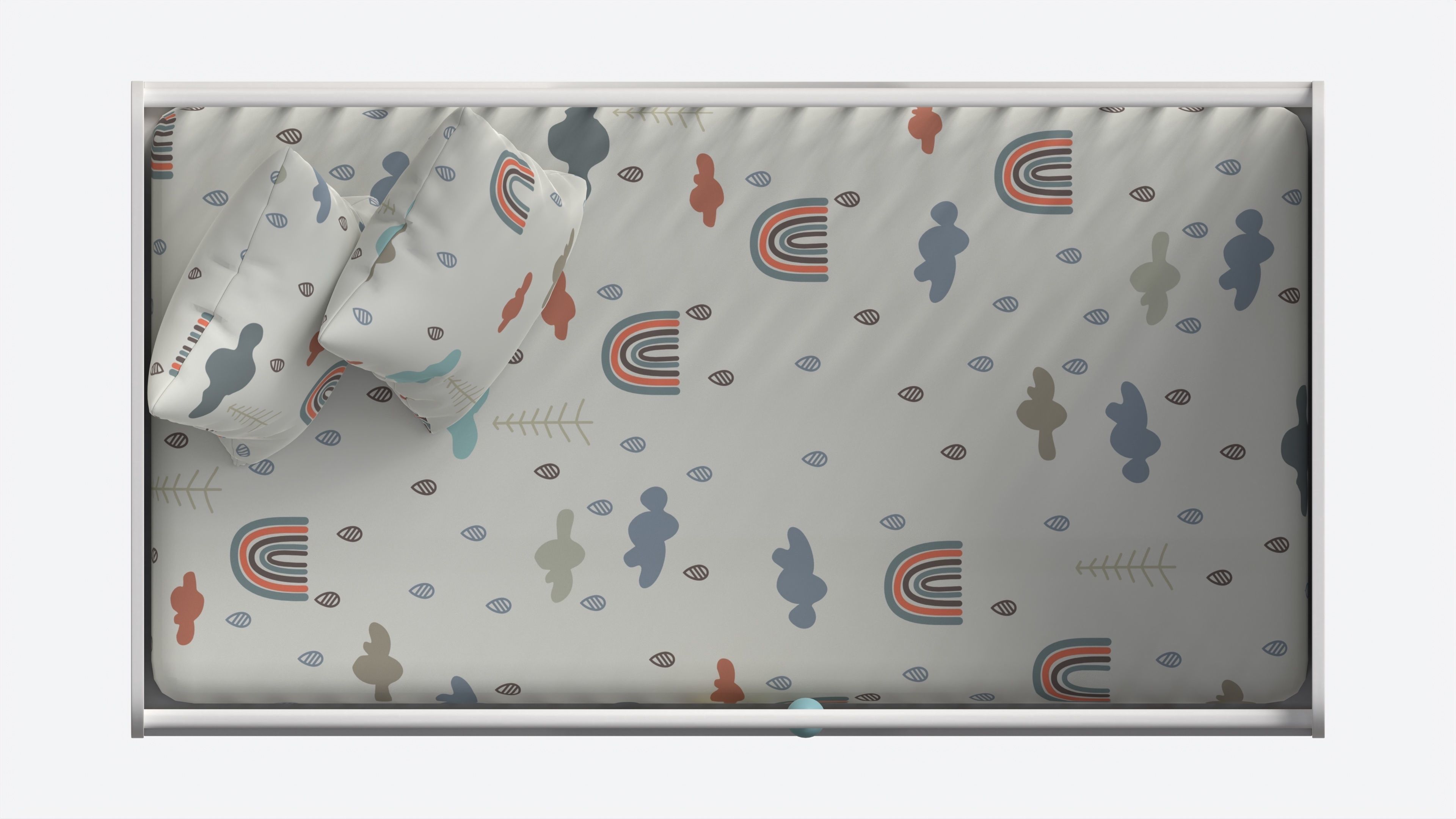 Cilek Montes White Baby Crib 3D model_5