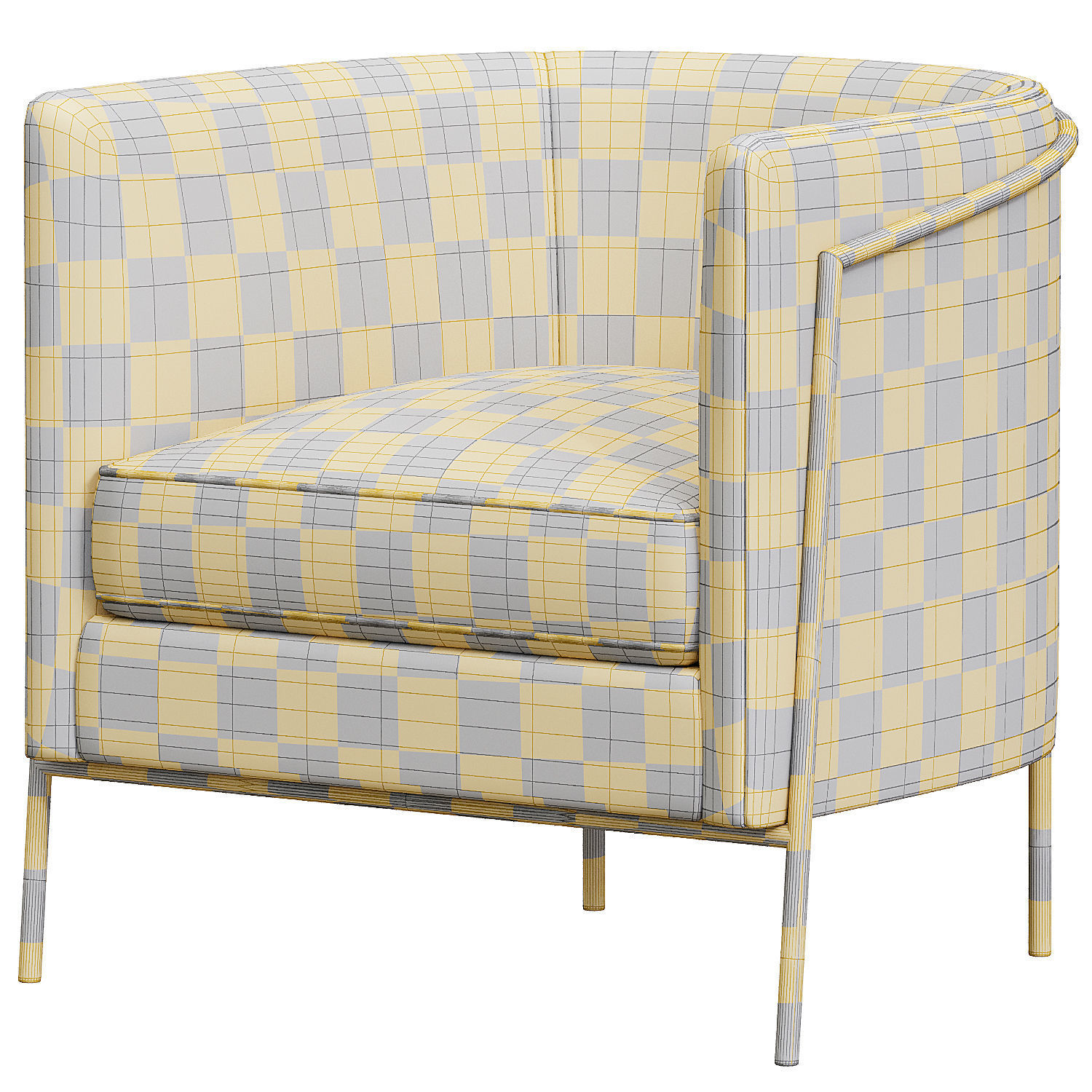 Branching Out Chair Low-poly 3D model_3