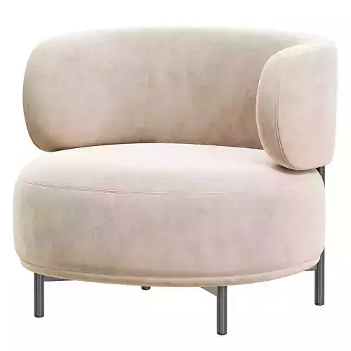 AKIKO LOUNGE Armchair Low-poly 3D model