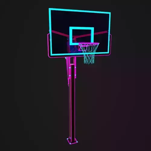Basketball hoop neon 4K