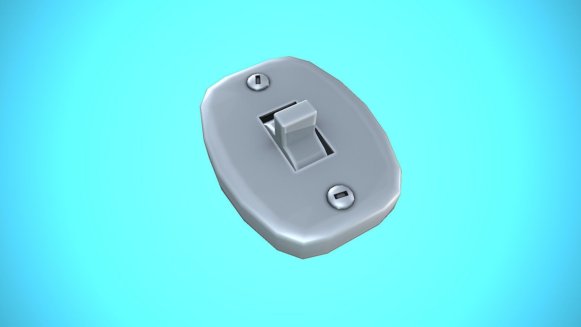 LIGHT SWITCHER 01 CARTOON STYLIZED Low-poly 3D model_6