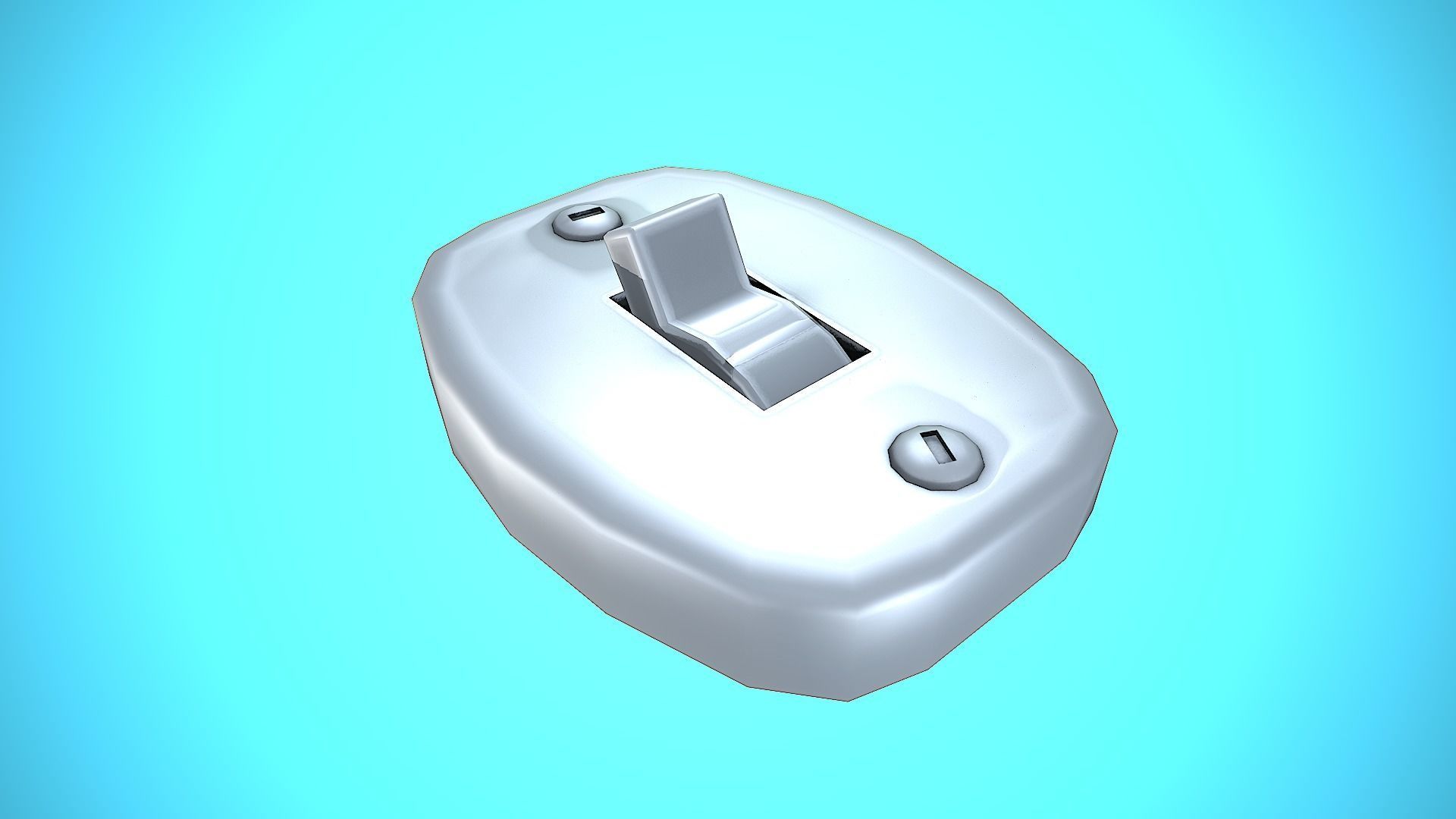 LIGHT SWITCHER 01 CARTOON STYLIZED Low-poly 3D model_9