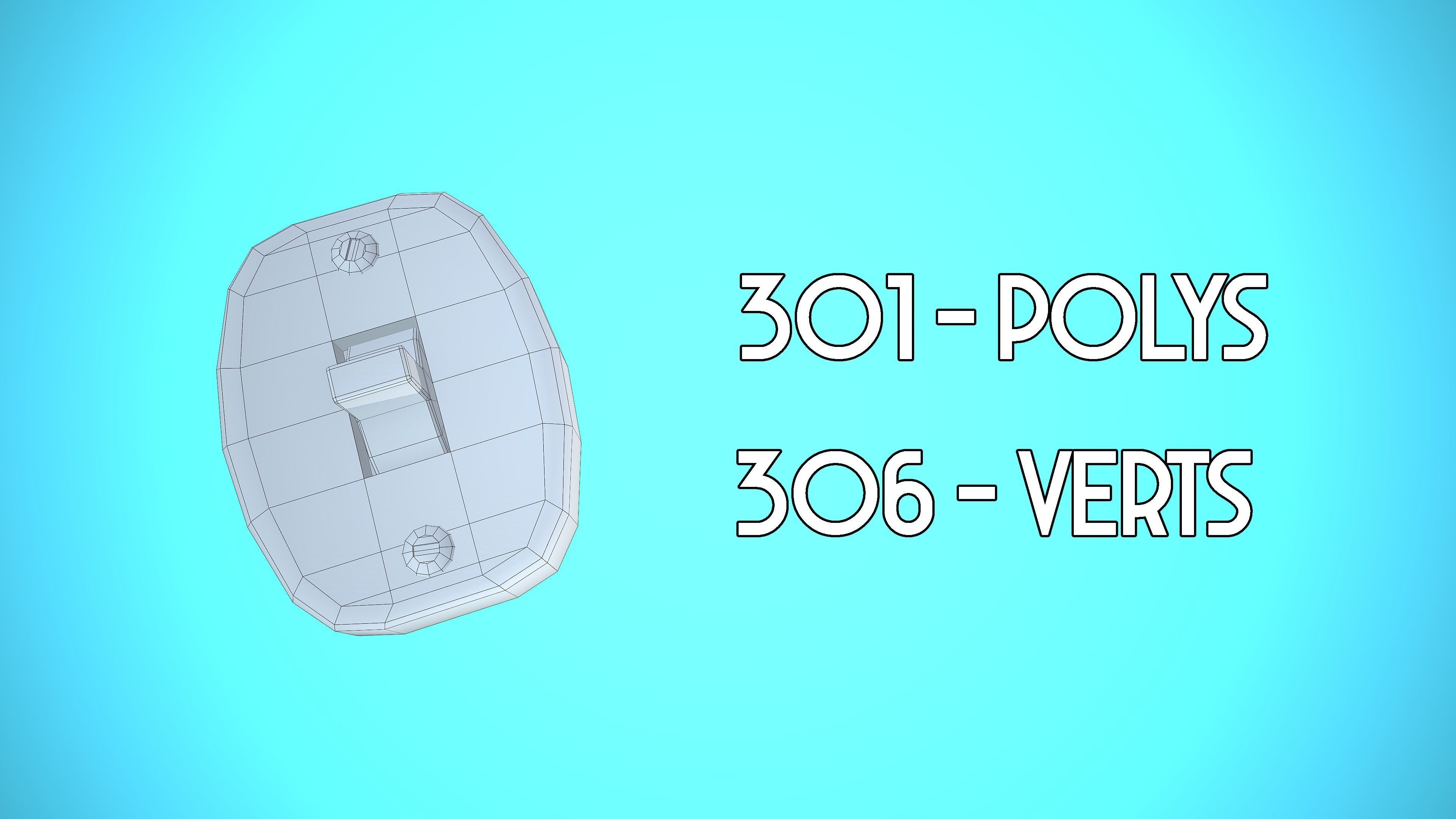 LIGHT SWITCHER 01 CARTOON STYLIZED Low-poly 3D model_2