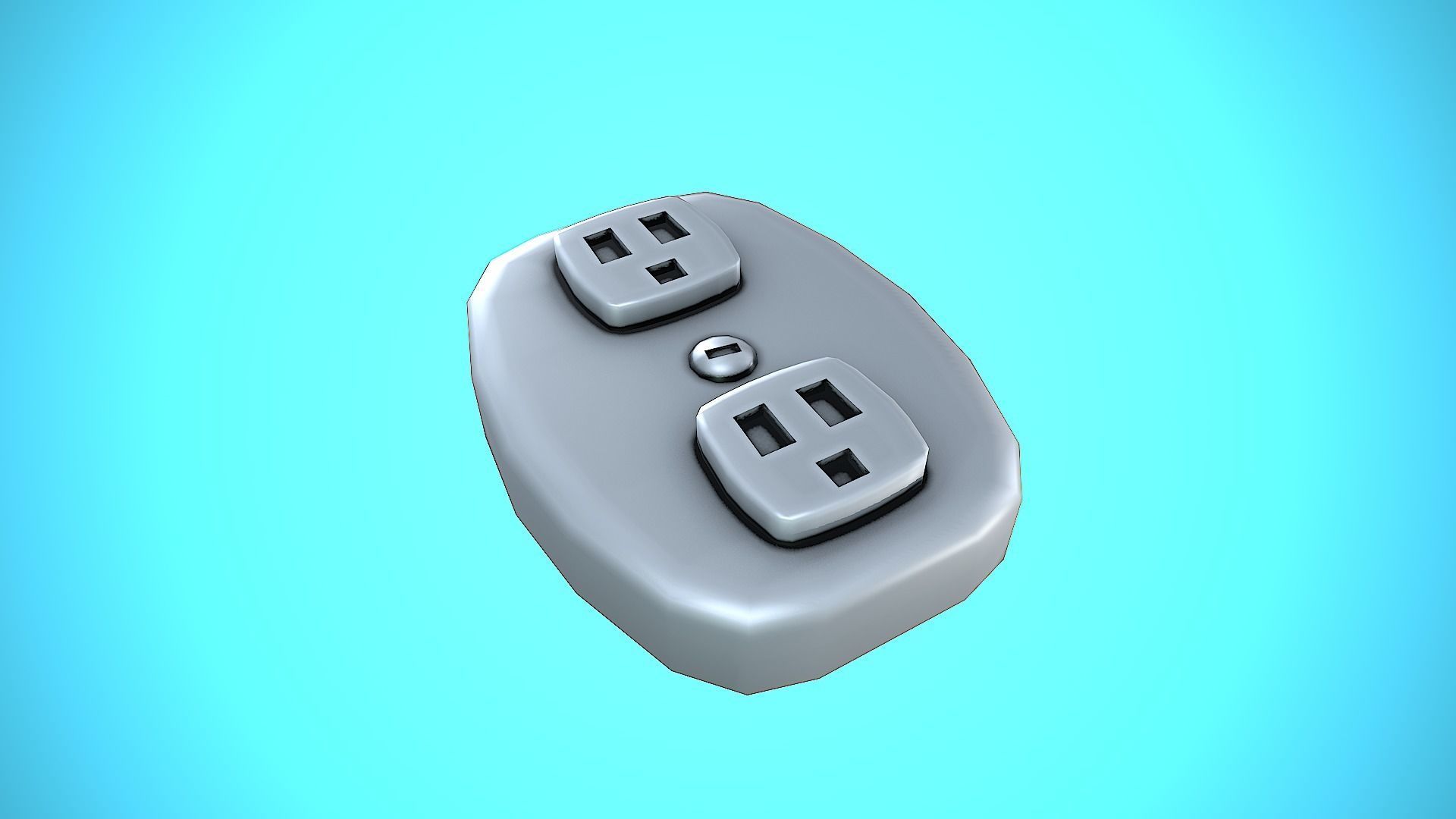  LIGHT SWITCHER 02 CARTOON STYLIZED Low-poly 3D model_5