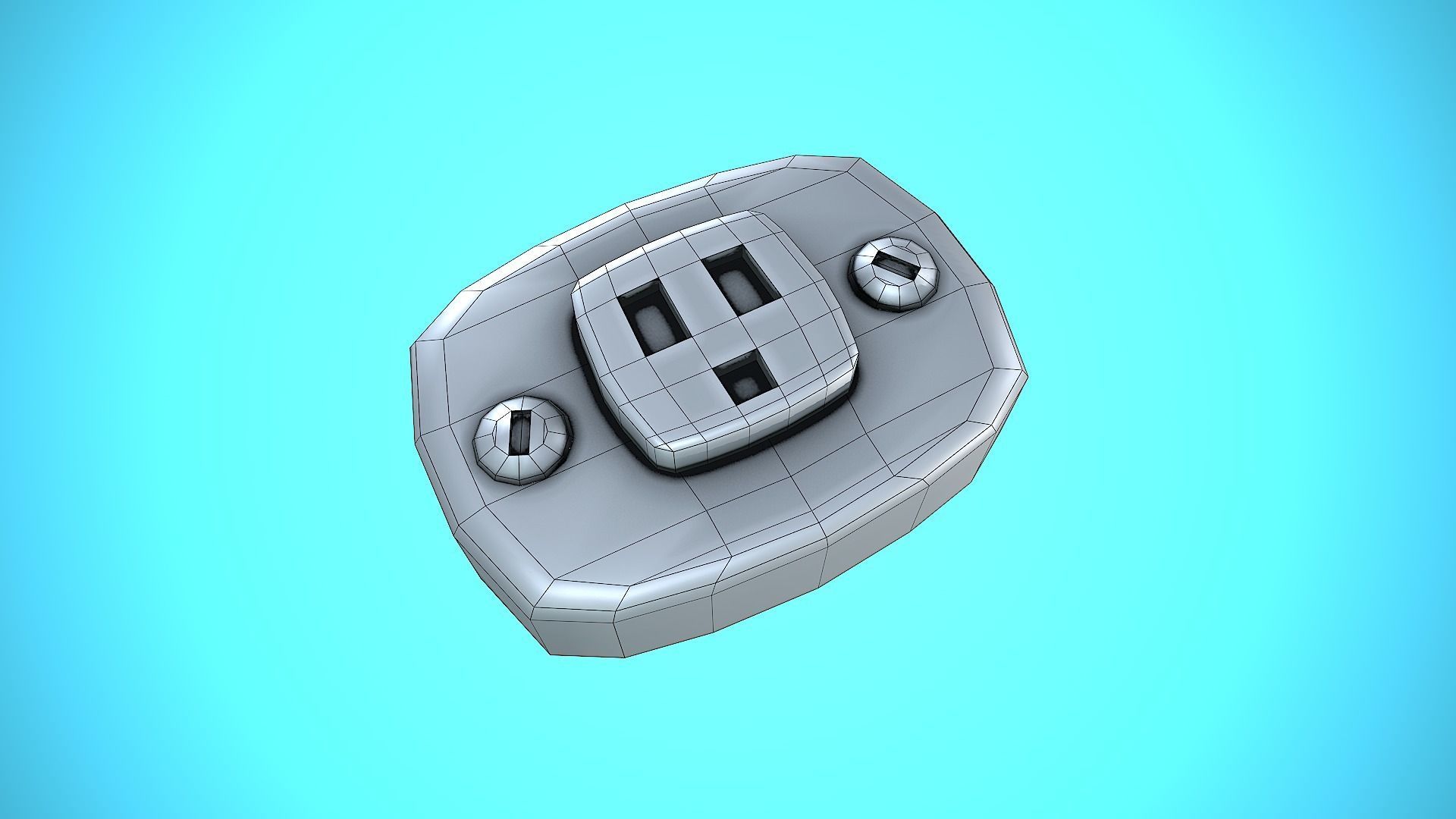 LIGHT SWITCHER 03 CARTOON STYLIZED Low-poly 3D model_6