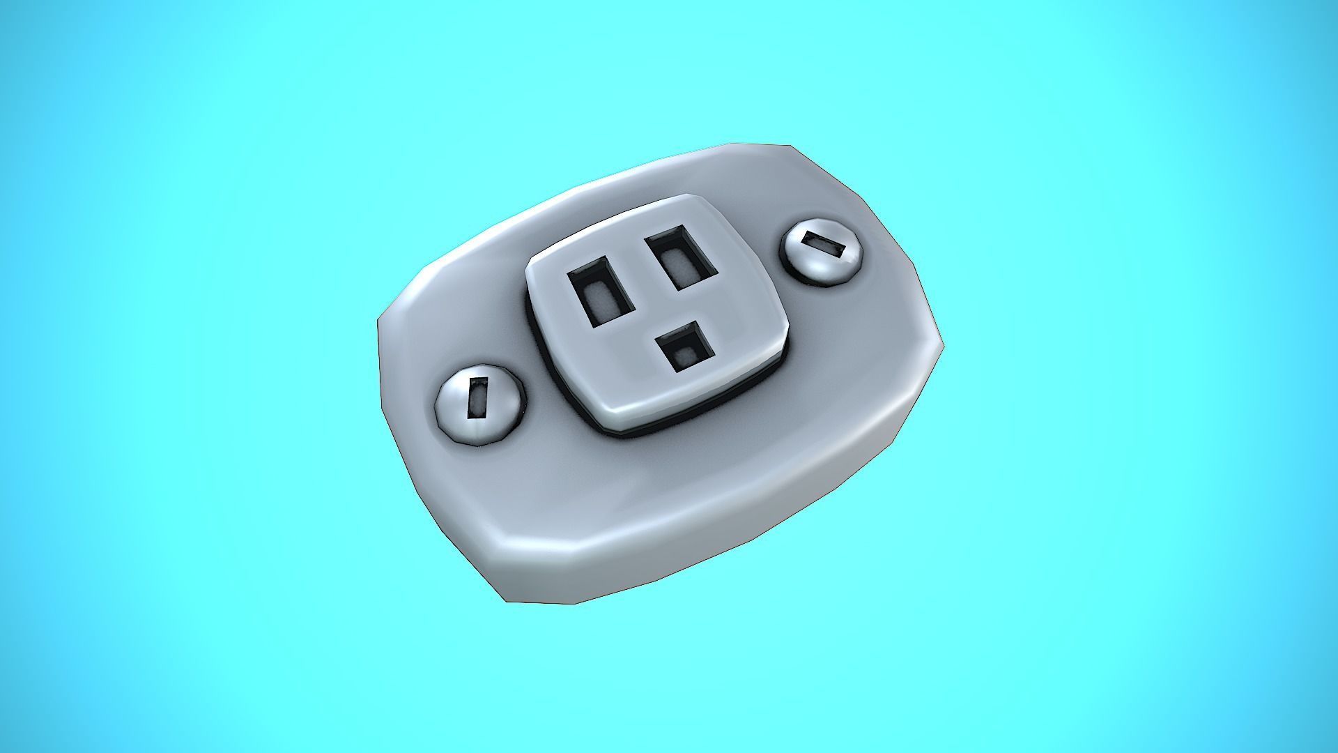 LIGHT SWITCHER 03 CARTOON STYLIZED Low-poly 3D model_5