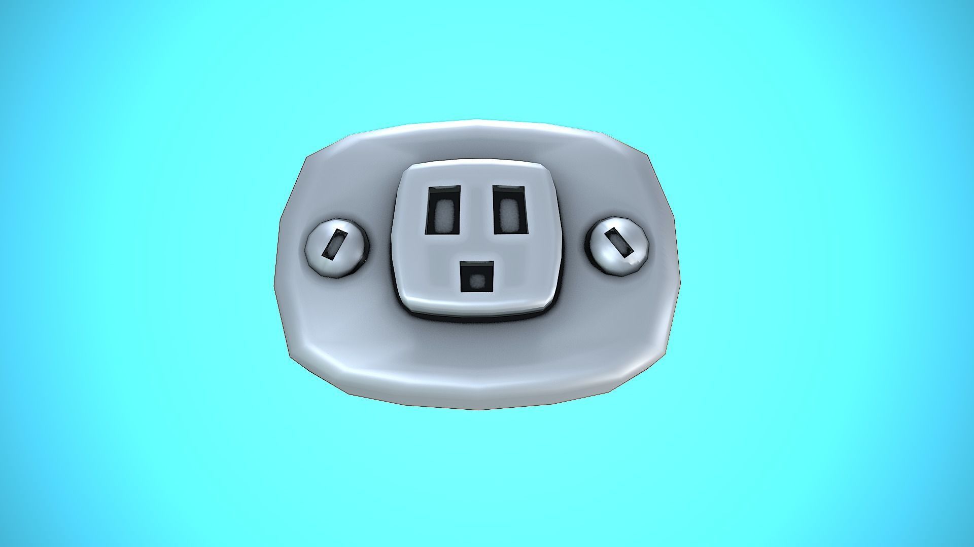 LIGHT SWITCHER 03 CARTOON STYLIZED Low-poly 3D model_7