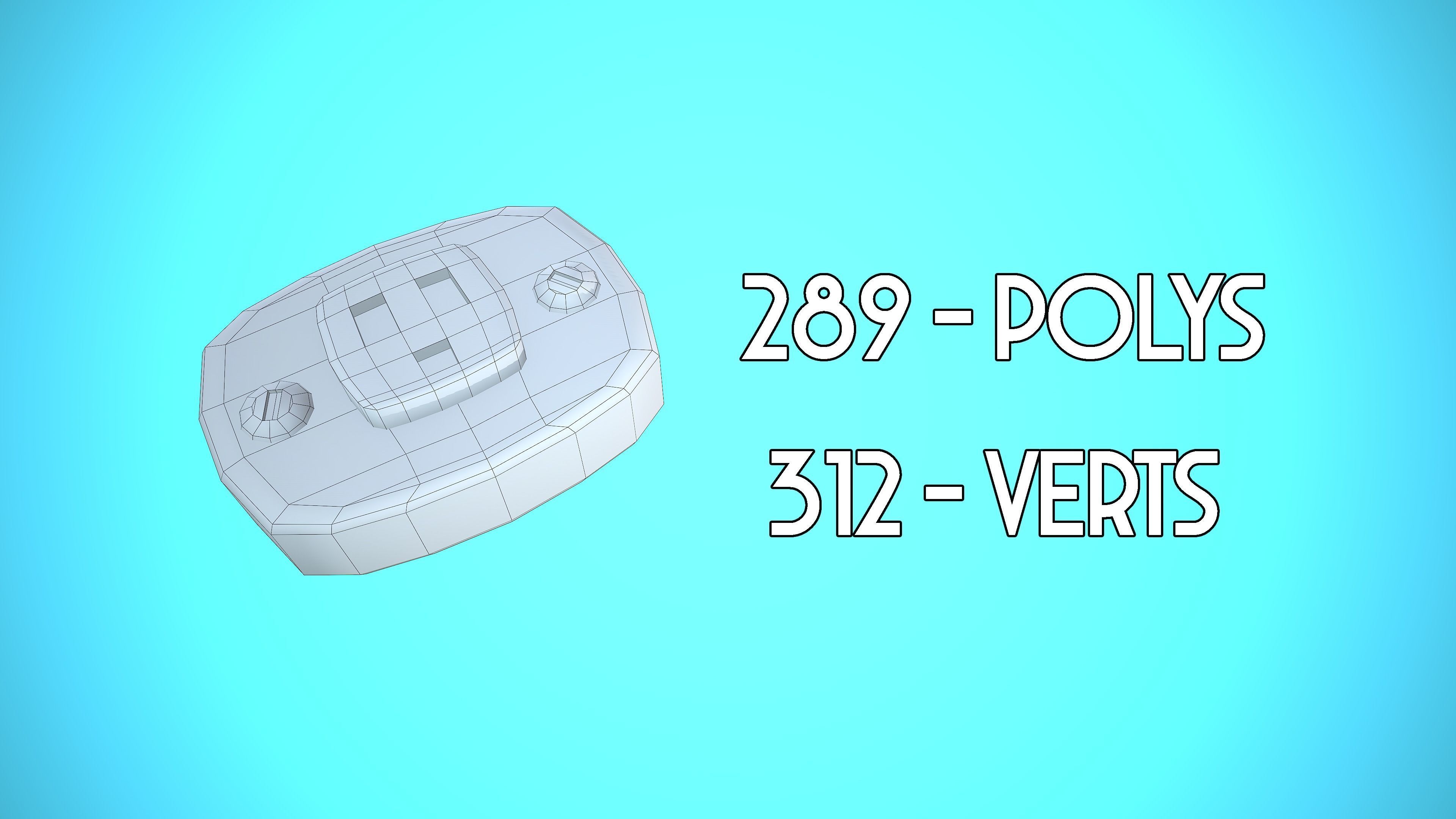 LIGHT SWITCHER 03 CARTOON STYLIZED Low-poly 3D model_2