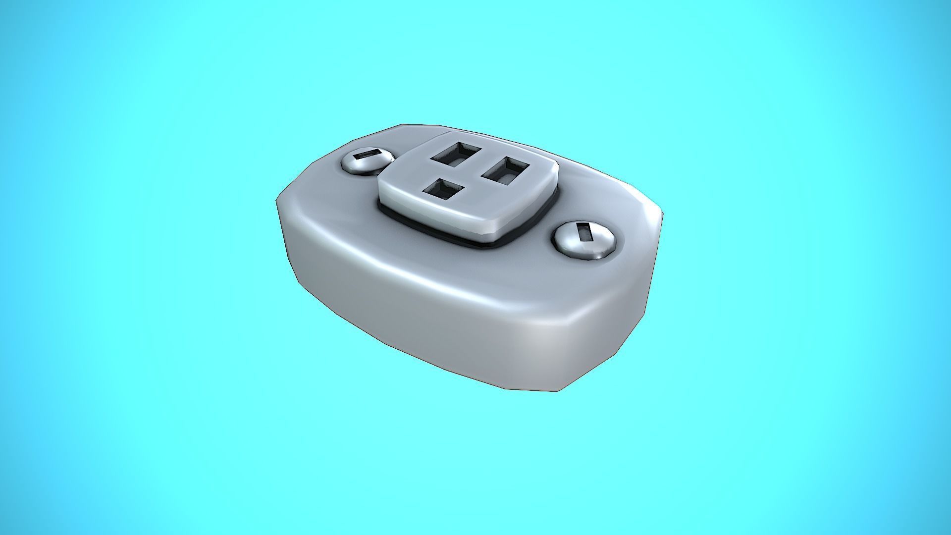 LIGHT SWITCHER 03 CARTOON STYLIZED Low-poly 3D model_8