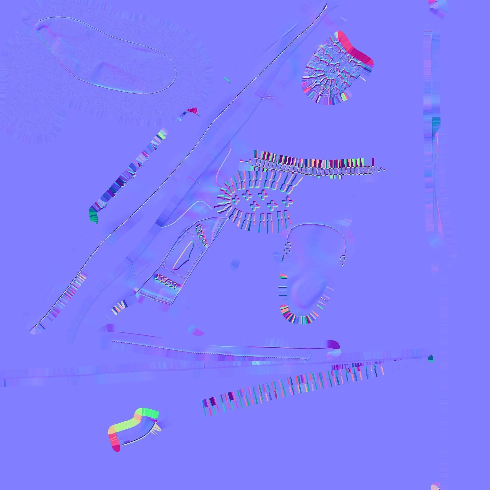 CLASSIC 3D SHOES - BLACK - LEATHER Low-poly 3D model_15