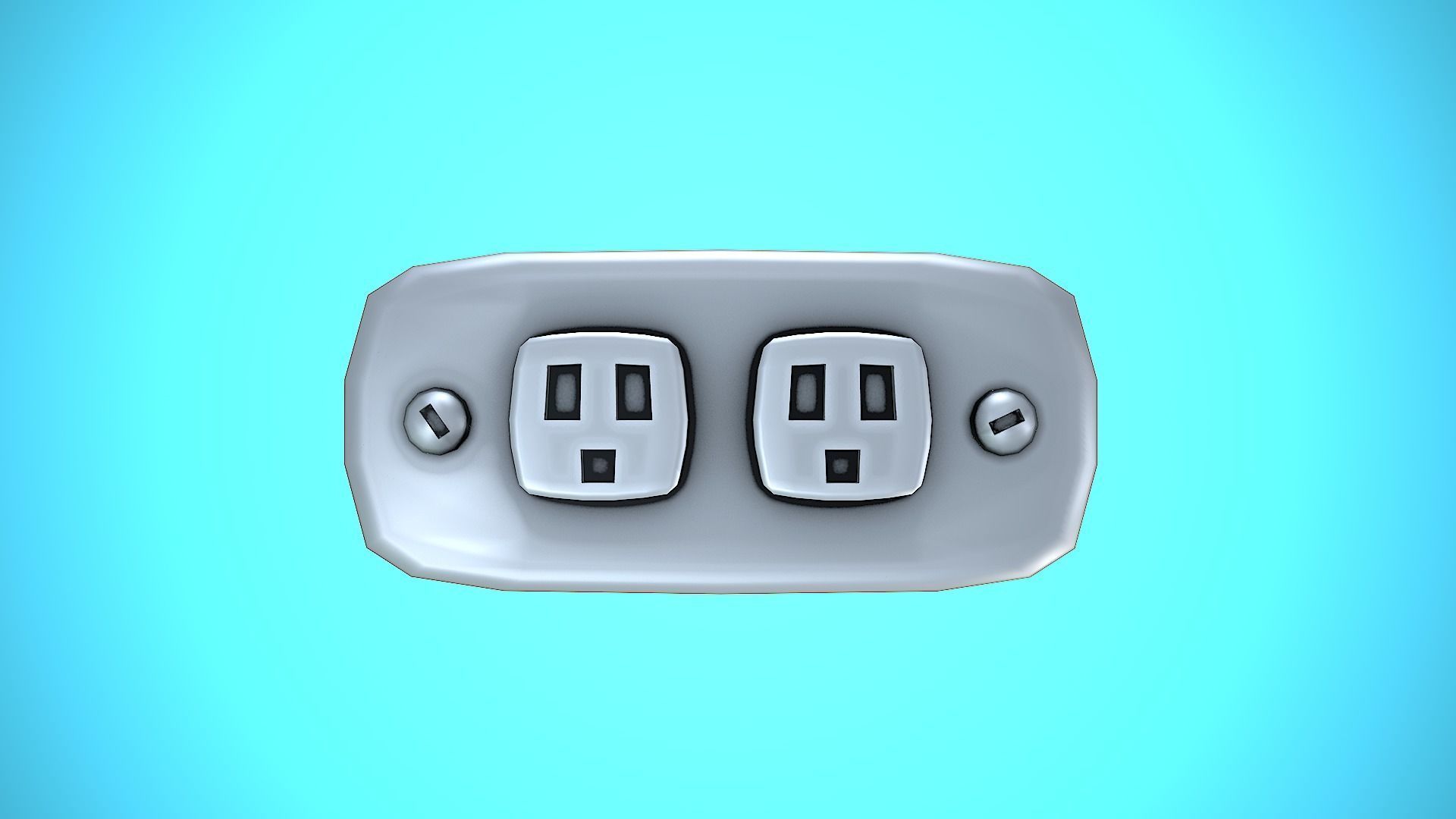 LIGHT SWITCHER 05 CARTOON STYLIZED Low-poly 3D model_7