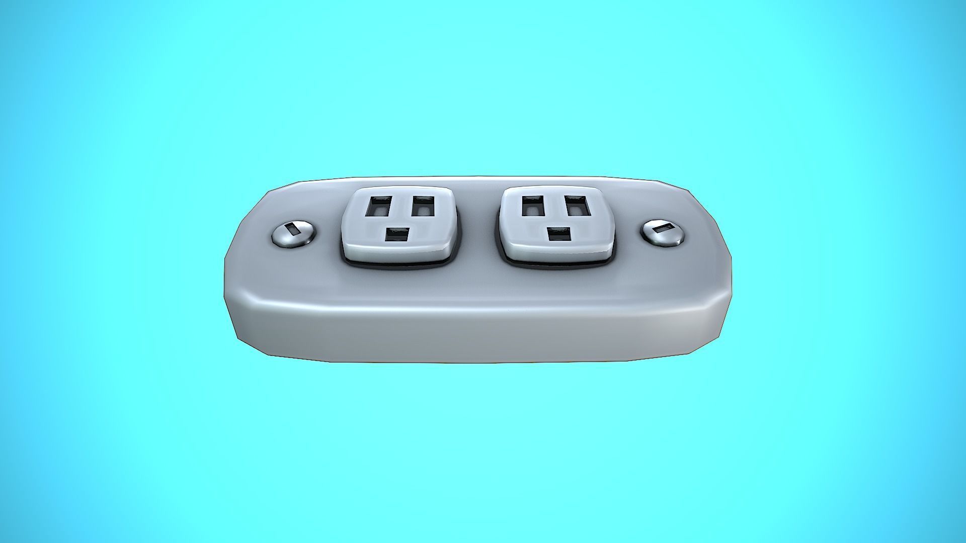 LIGHT SWITCHER 05 CARTOON STYLIZED Low-poly 3D model_8
