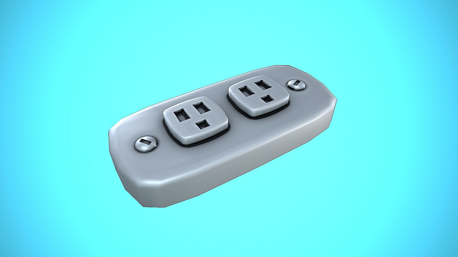 LIGHT SWITCHER 05 CARTOON STYLIZED Low-poly 3D model_5