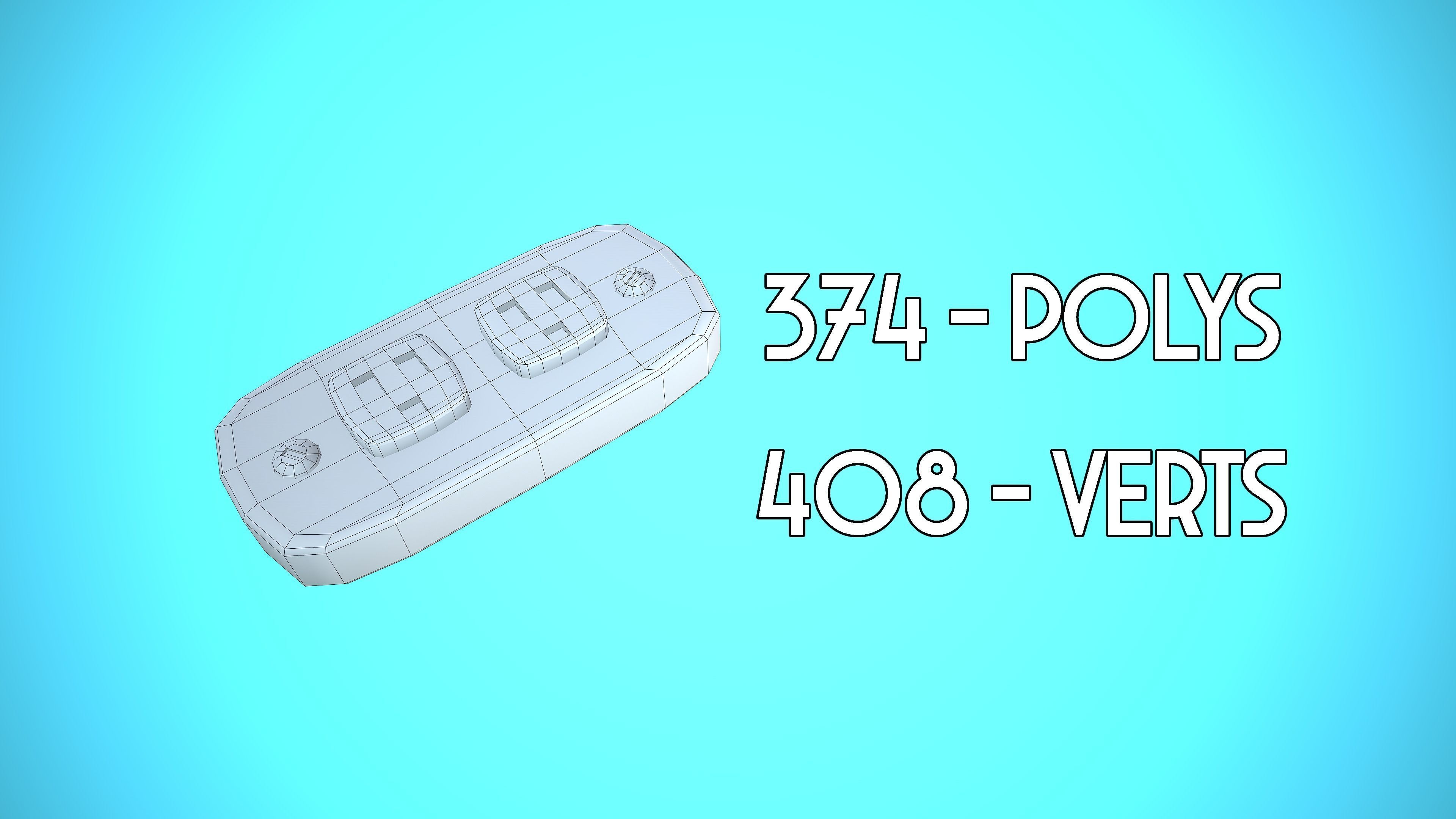 LIGHT SWITCHER 05 CARTOON STYLIZED Low-poly 3D model_2