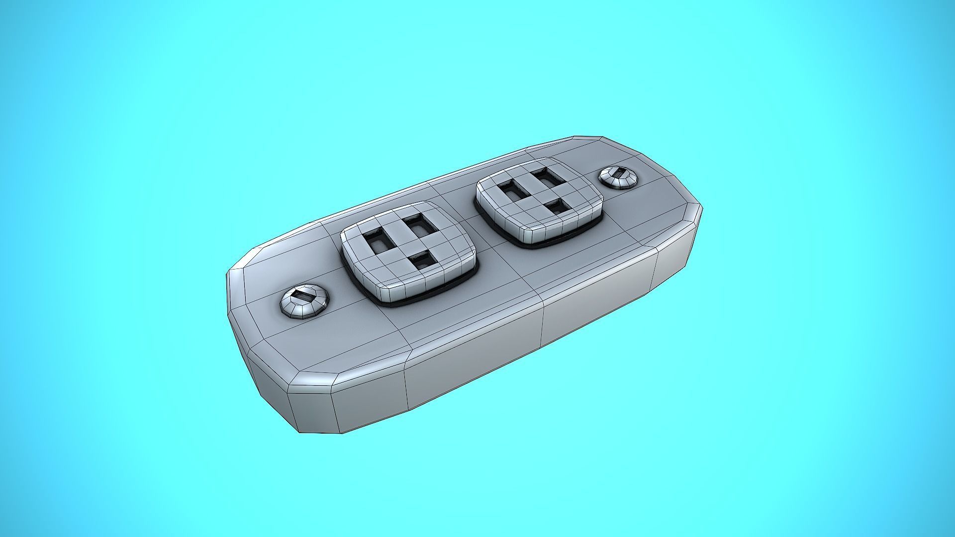 LIGHT SWITCHER 05 CARTOON STYLIZED Low-poly 3D model_6