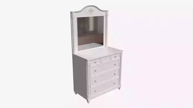 Cilek Romantic Dresser with Mirror