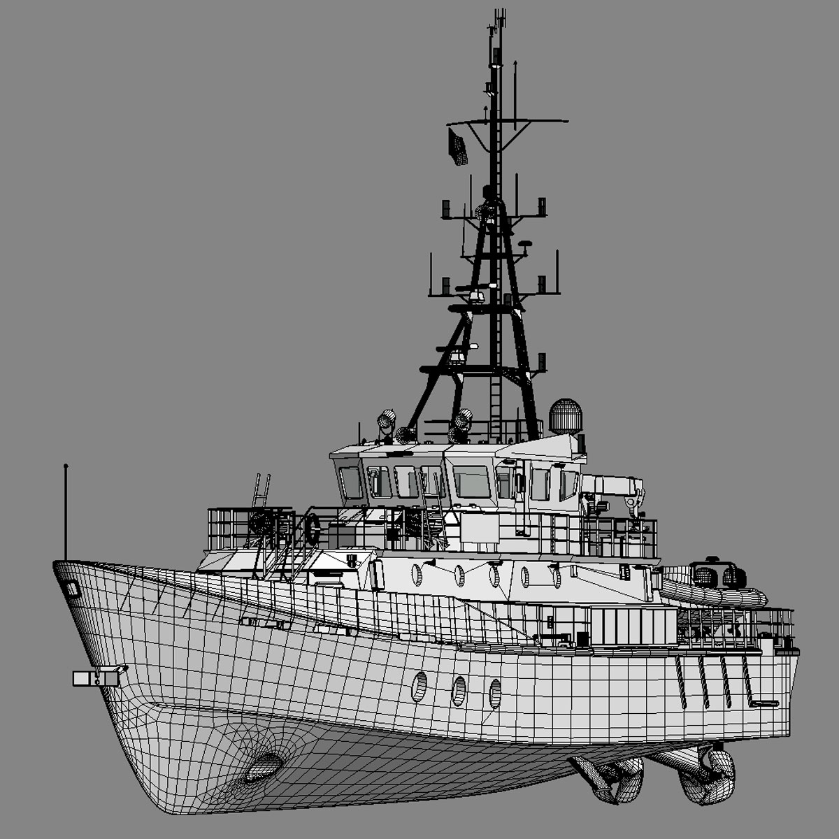 Hero Class Canadian Coast Guard vessel 3D model_6