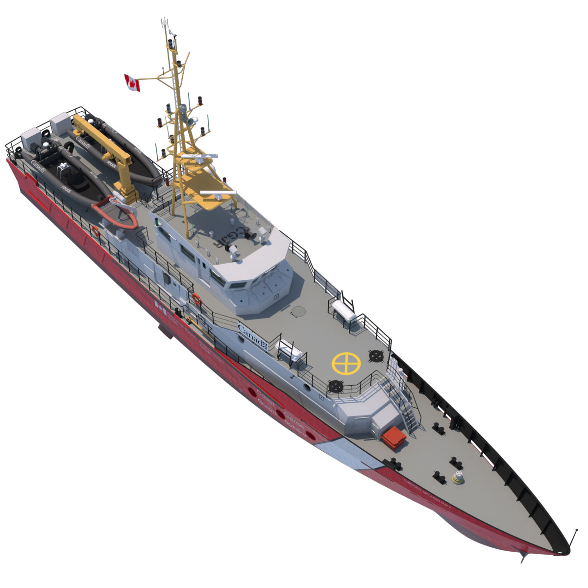 Hero Class Canadian Coast Guard vessel 3D model_11
