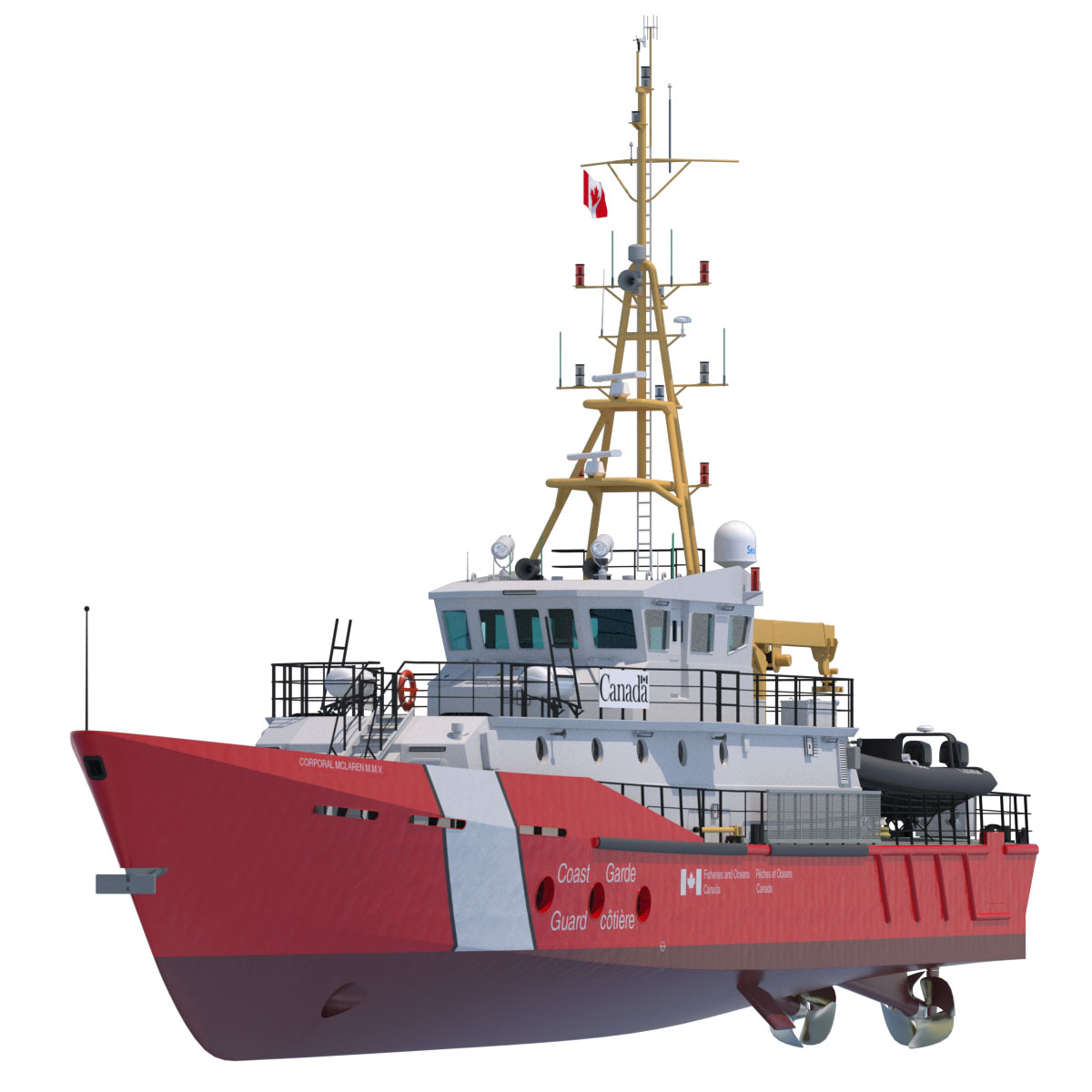 Hero Class Canadian Coast Guard vessel 3D model_8