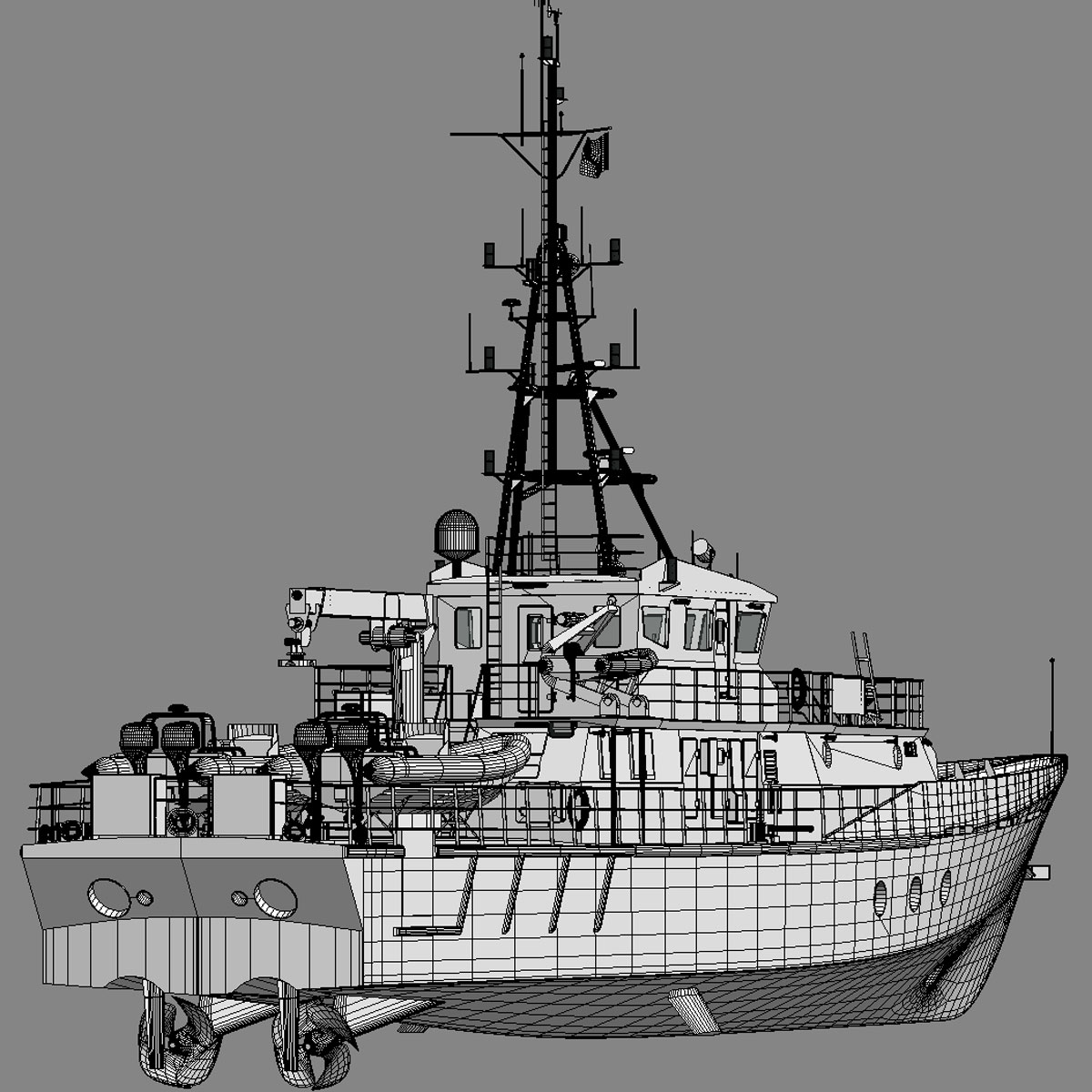 Hero Class Canadian Coast Guard vessel 3D model_7